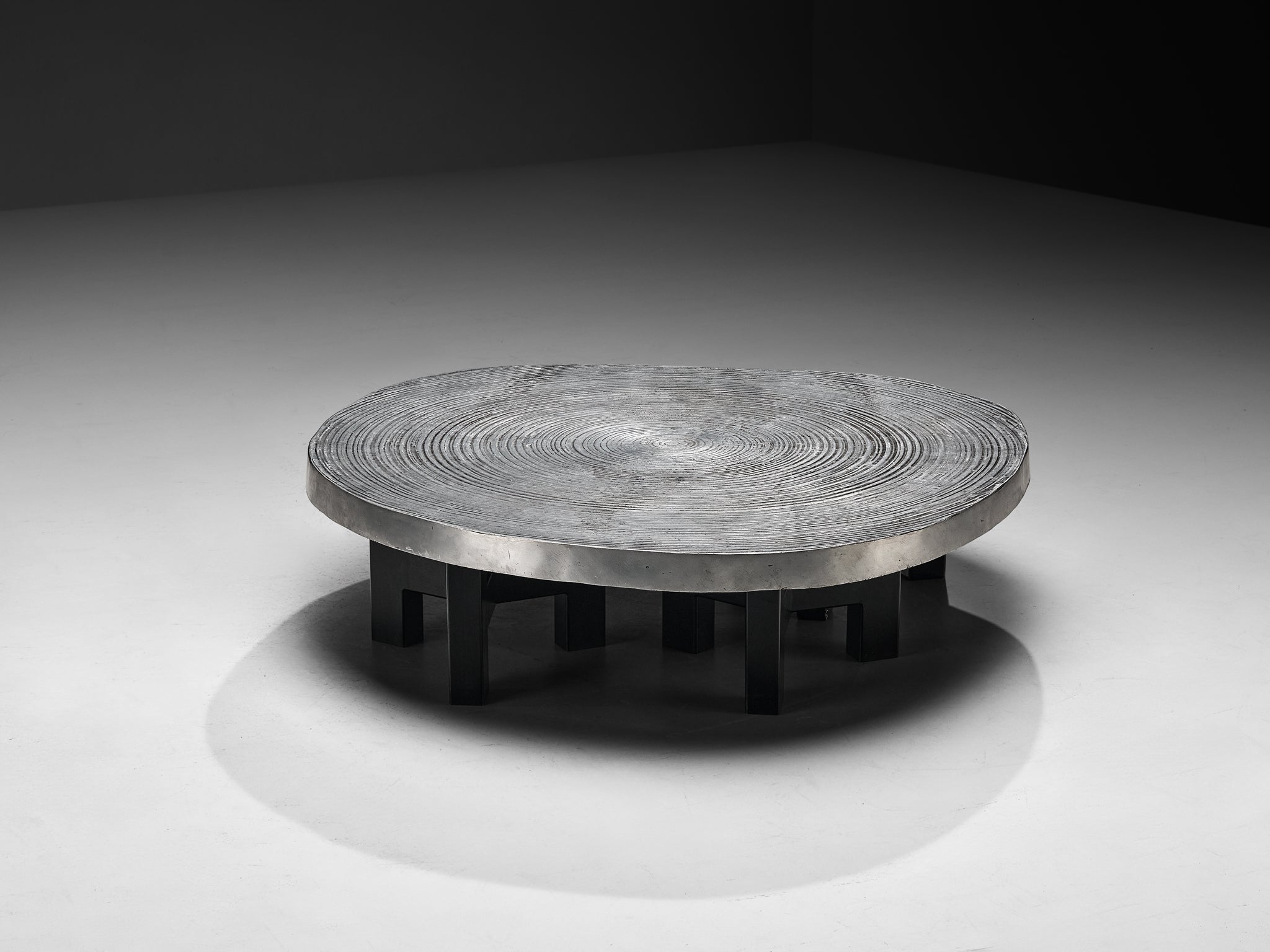 Ado Chale 'Goutte d’Eau' Free-Form Coffee Table in Aluminium Tables Morentz