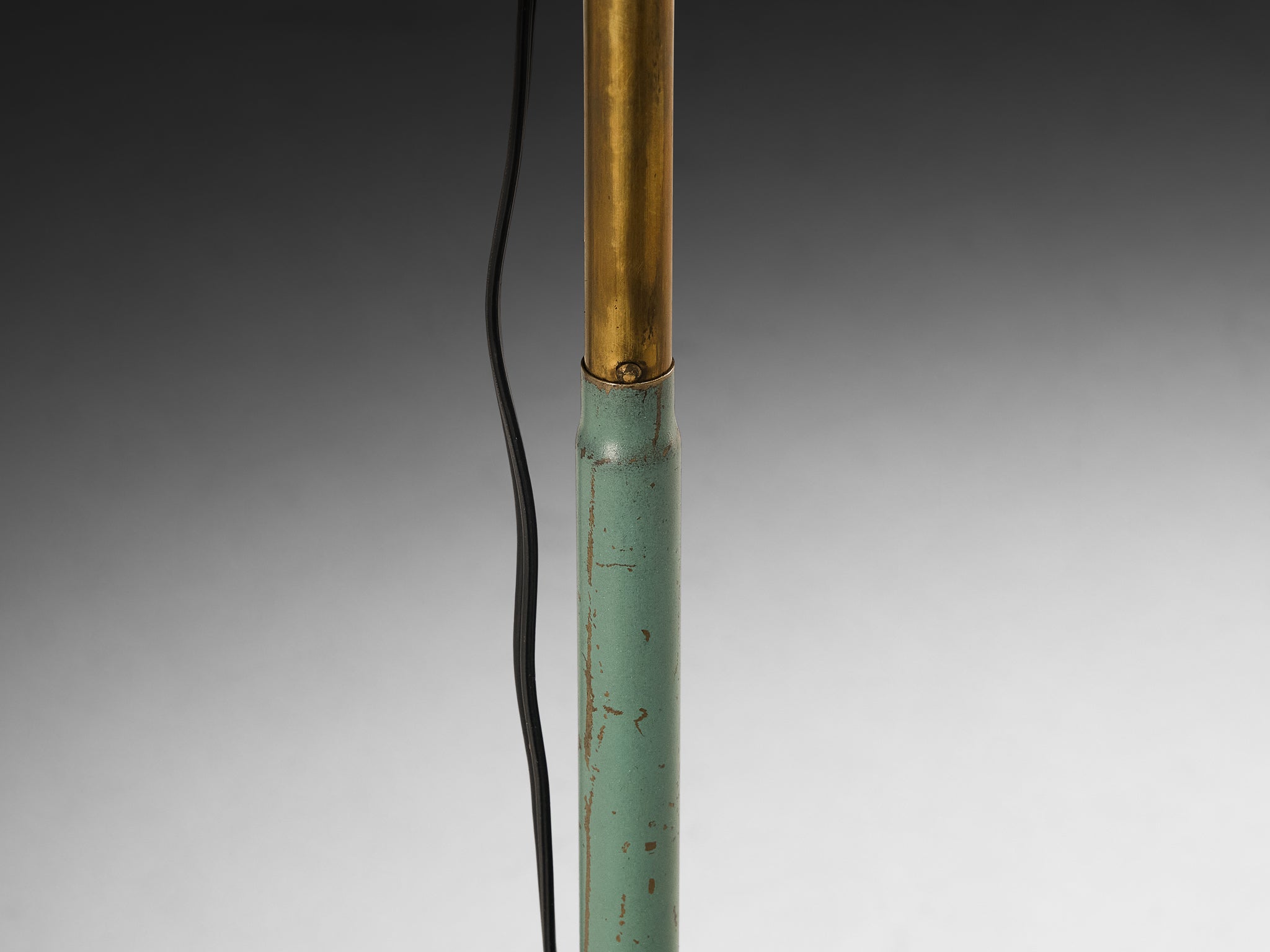 Angelo Ostuni and Renato Forti for O-Luce '201' Floor or Table Lamp in Mint Green Lighting Morentz