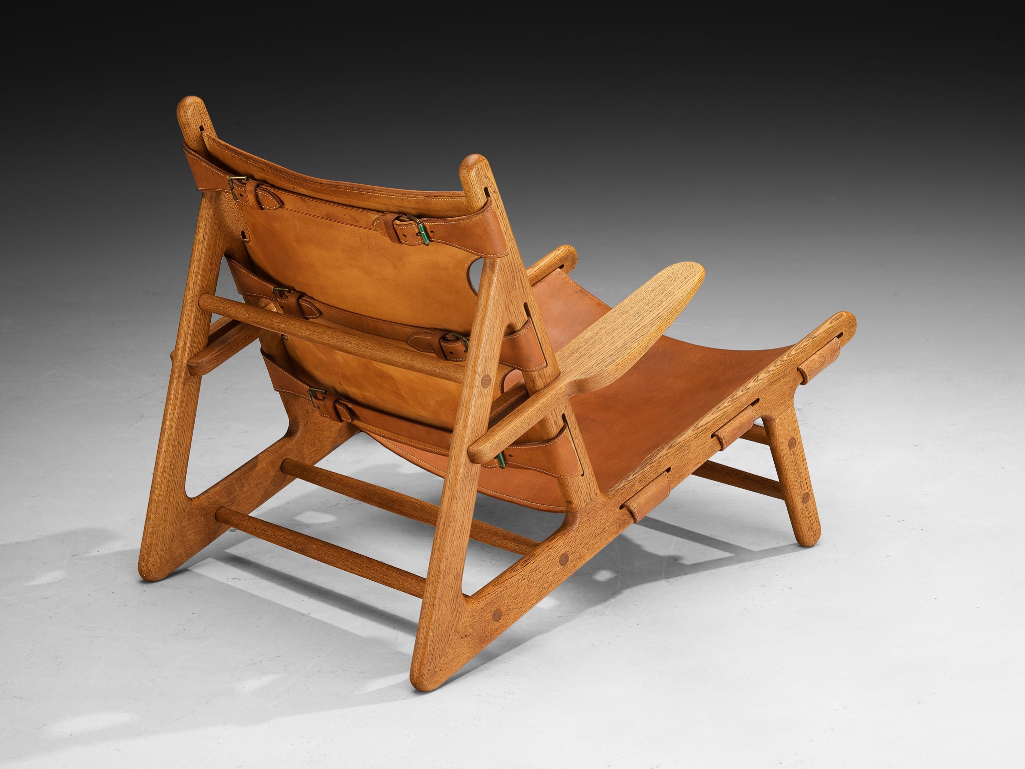 Original and Rare Børge Mogensen for Erhard Rasmussen Hunting Chair in