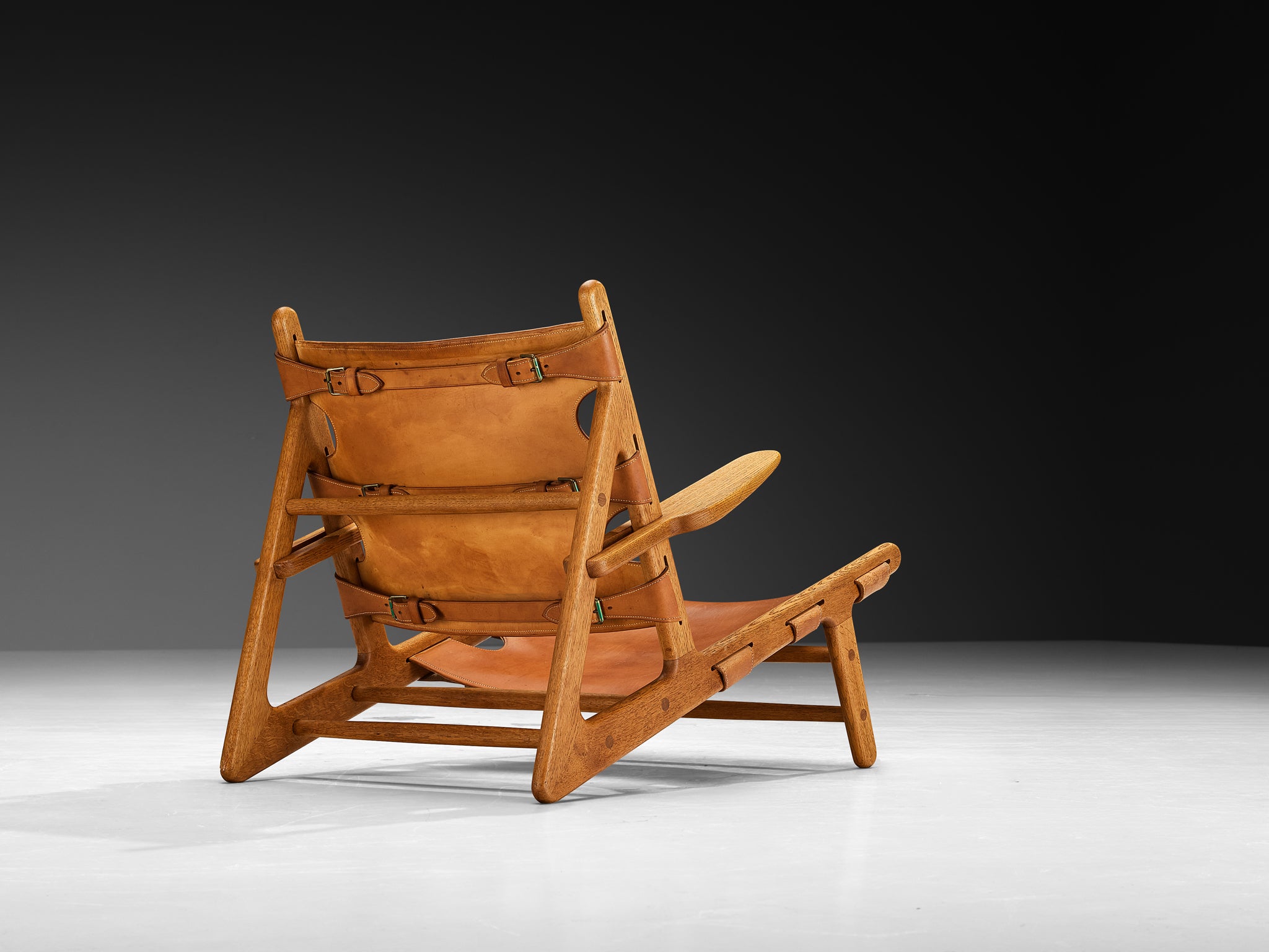 Original and Rare Børge Mogensen for Erhard Rasmussen Hunting Chair in