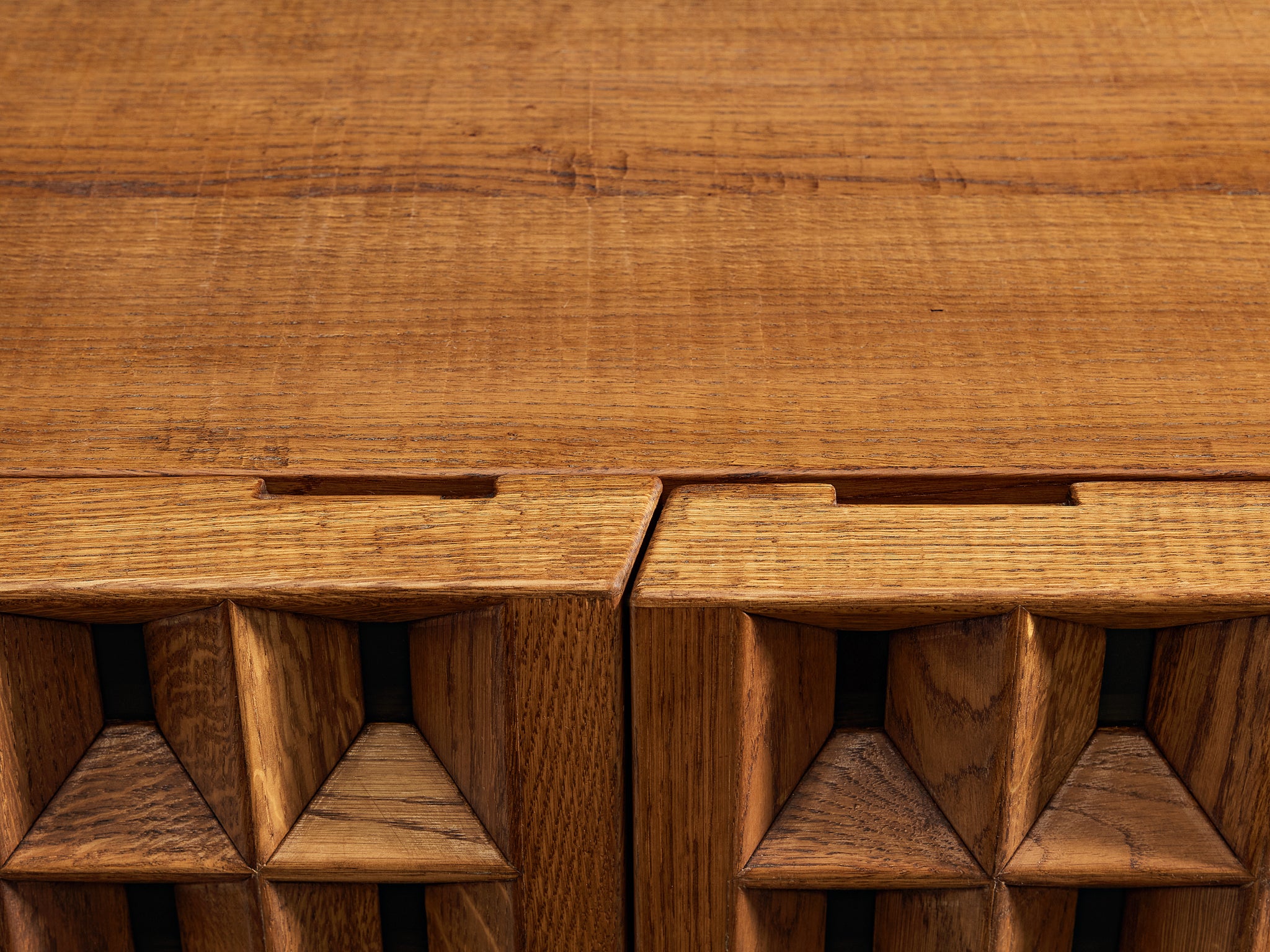 Giuseppe Rivadossi for Officina Rivadossi Cabinet in Oak Case pieces and storage cabinets Morentz