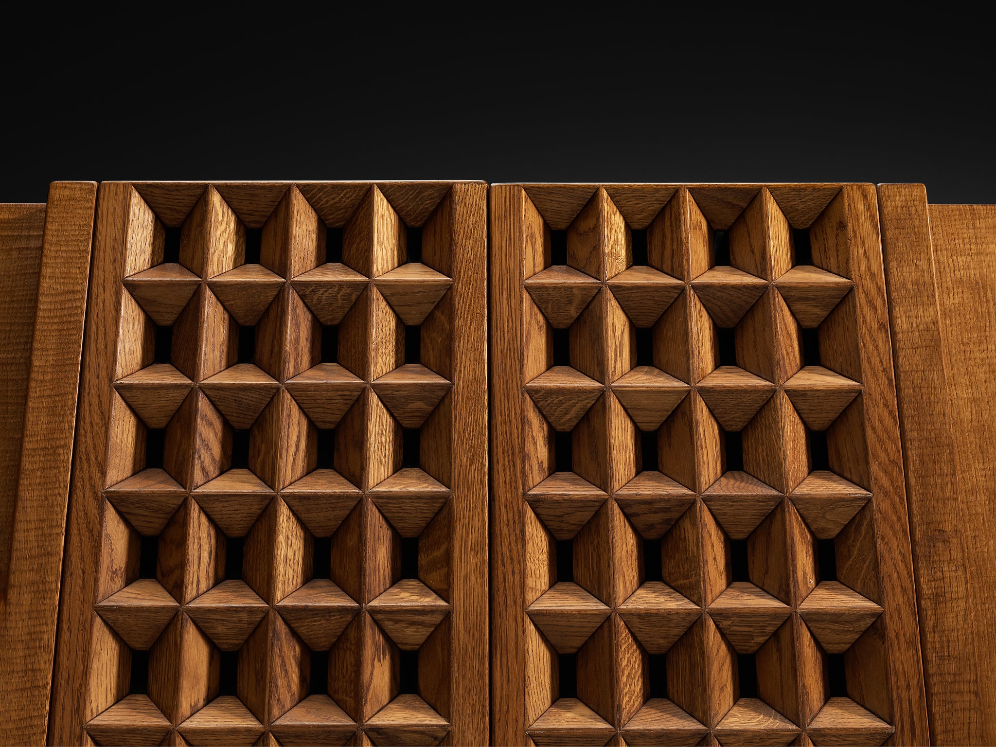 Giuseppe Rivadossi for Officina Rivadossi Cabinet in Oak Case pieces and storage cabinets Morentz