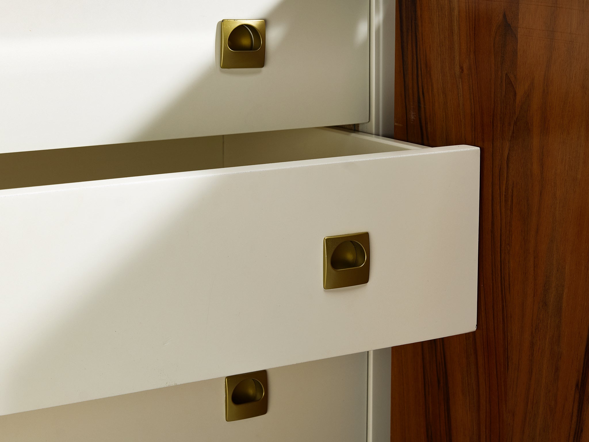 Luciano Frigerio Sideboard in Brass and Wood Case pieces and storage cabinets Morentz