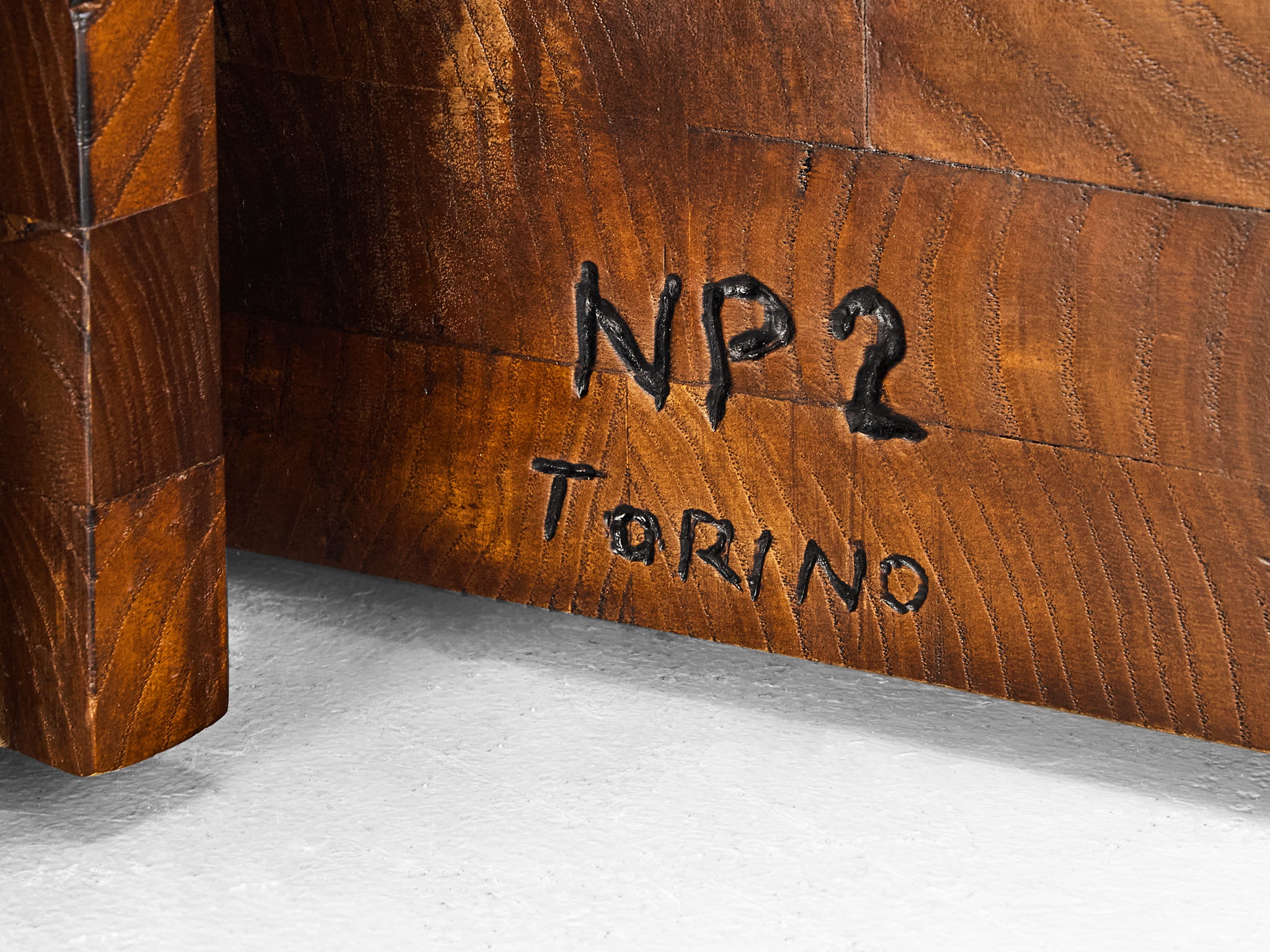 Nerone Giovanni Ceccarelli 'Hermes' Coffee Table in Wood and Glass Tables Morentz
