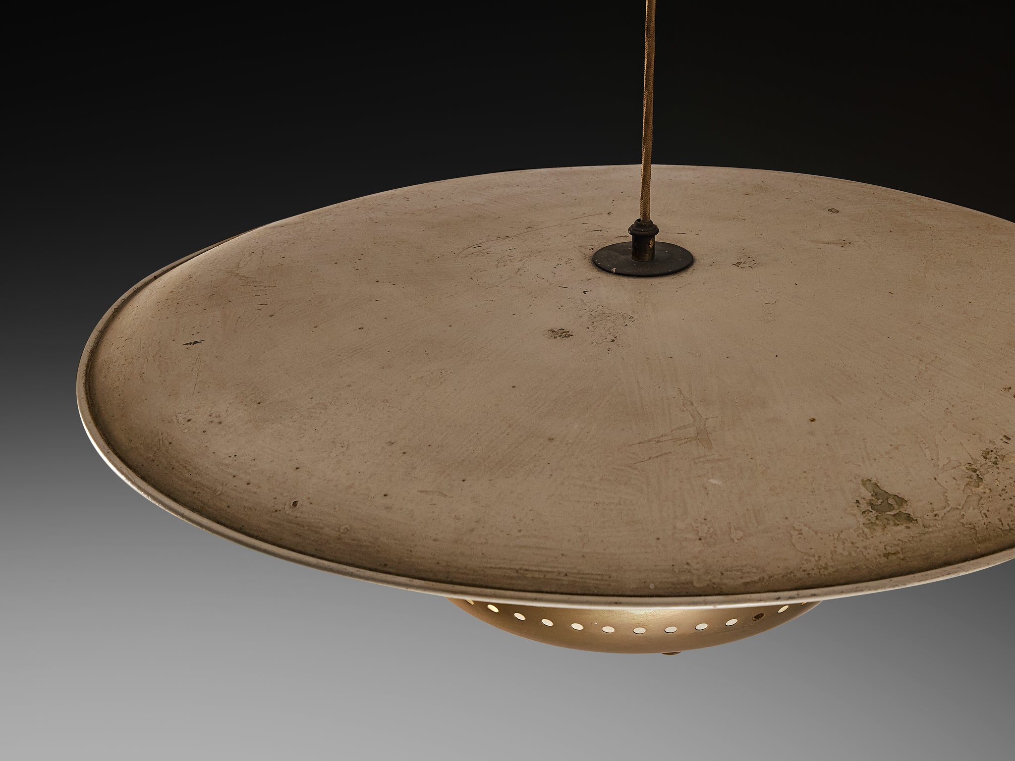 Mid-Century Modern 1950s Italian Ceiling Light in Brass Lighting Morentz