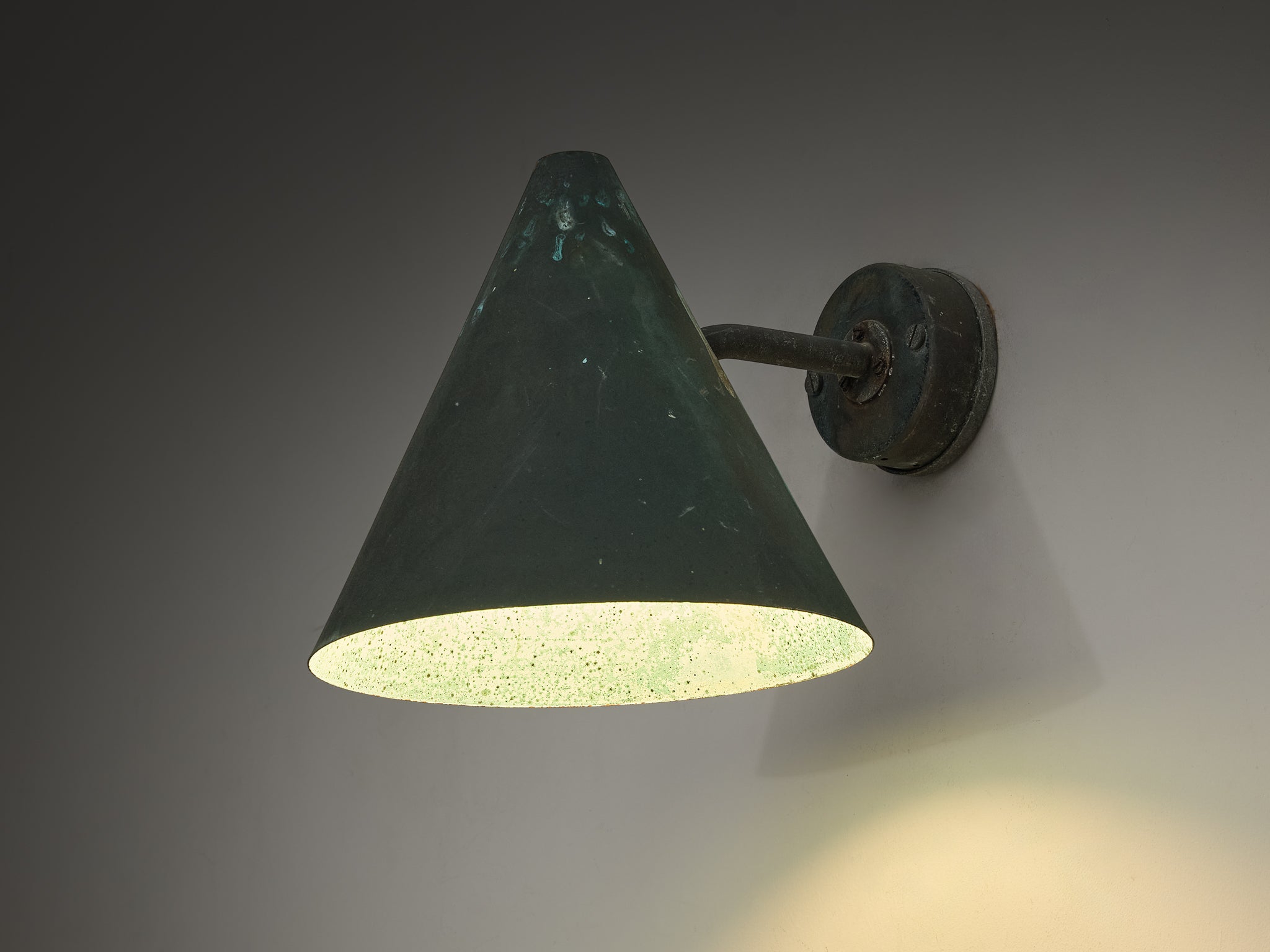 Hans-Agne Jakobsson 'Tratten' Wall Lights in Patinated Copper Lighting Morentz
