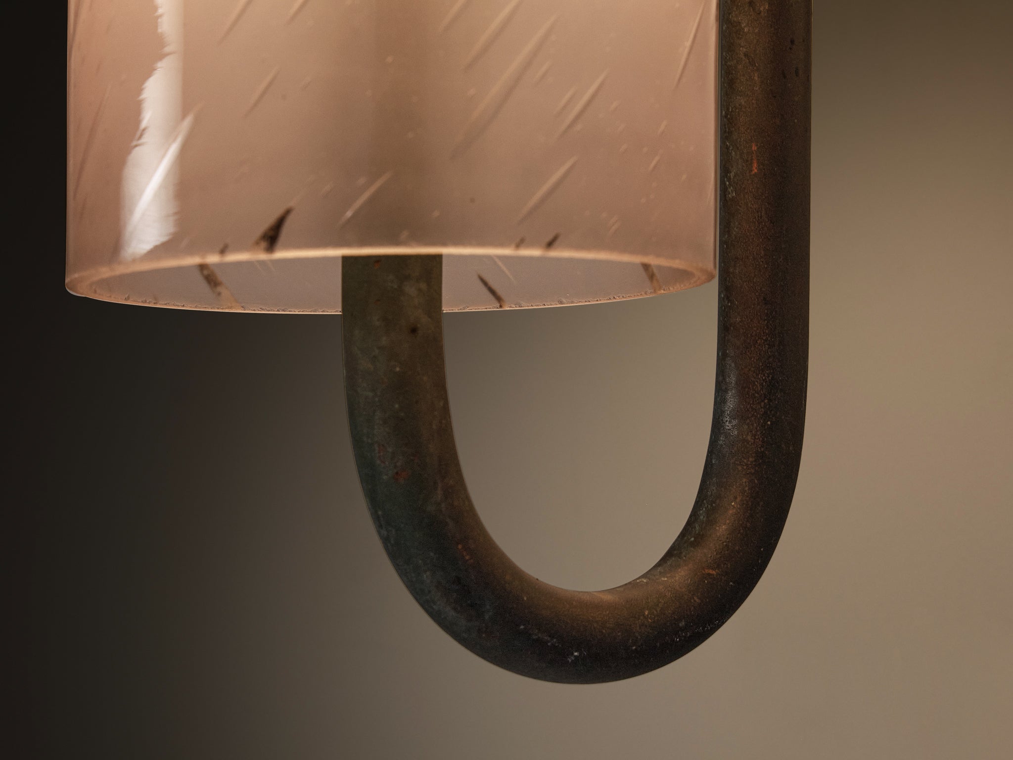 Hans-Agne Jakobsson 'V-138' Wall Light in Copper and Blown Glass Lighting Morentz