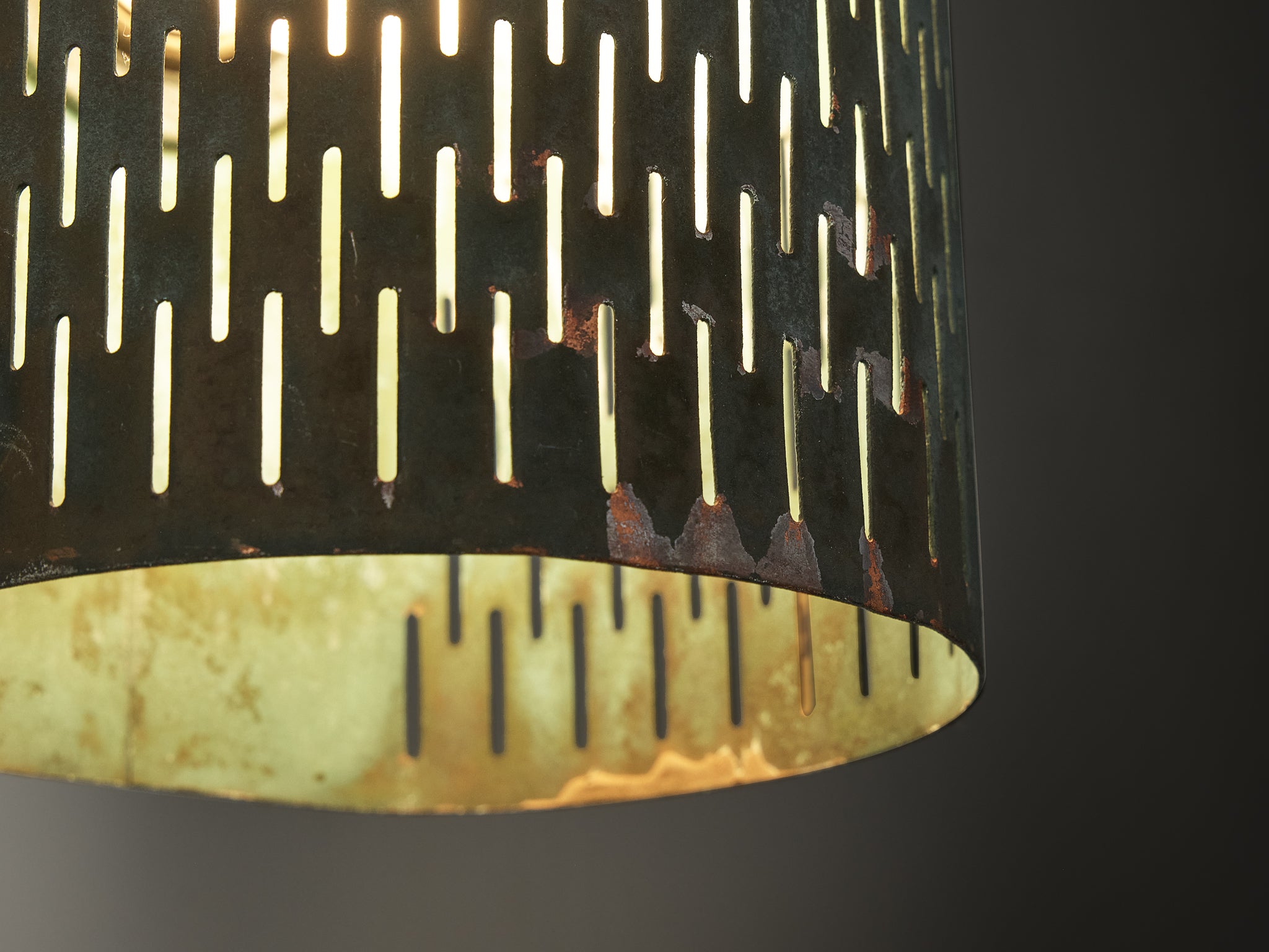 Hans Bergström for Ateljé Lyktan Wall Light in Patinated Copper Lighting Morentz