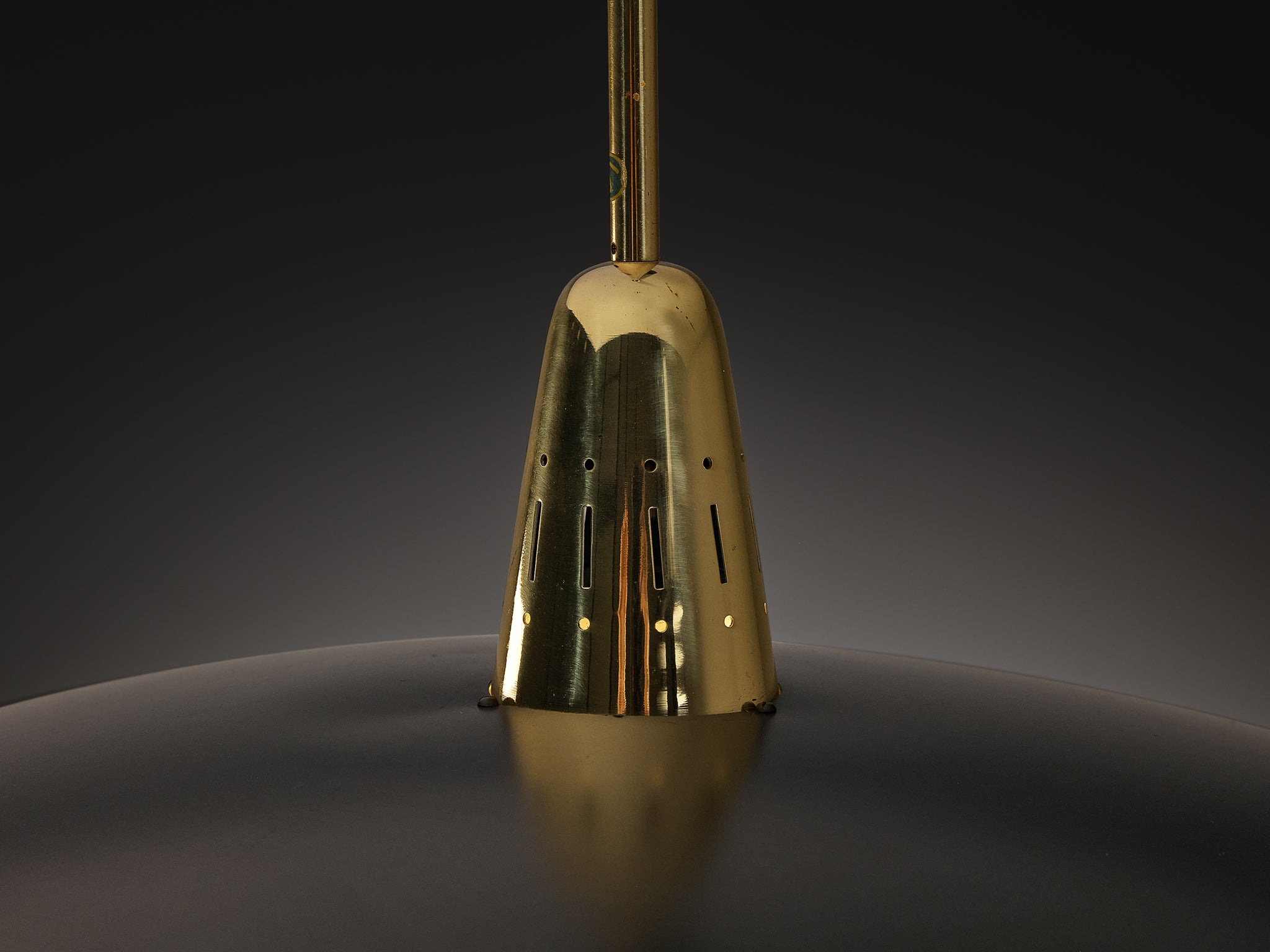 Boréns Swedish Pendant Light in Brass with Counterweight Lighting Morentz