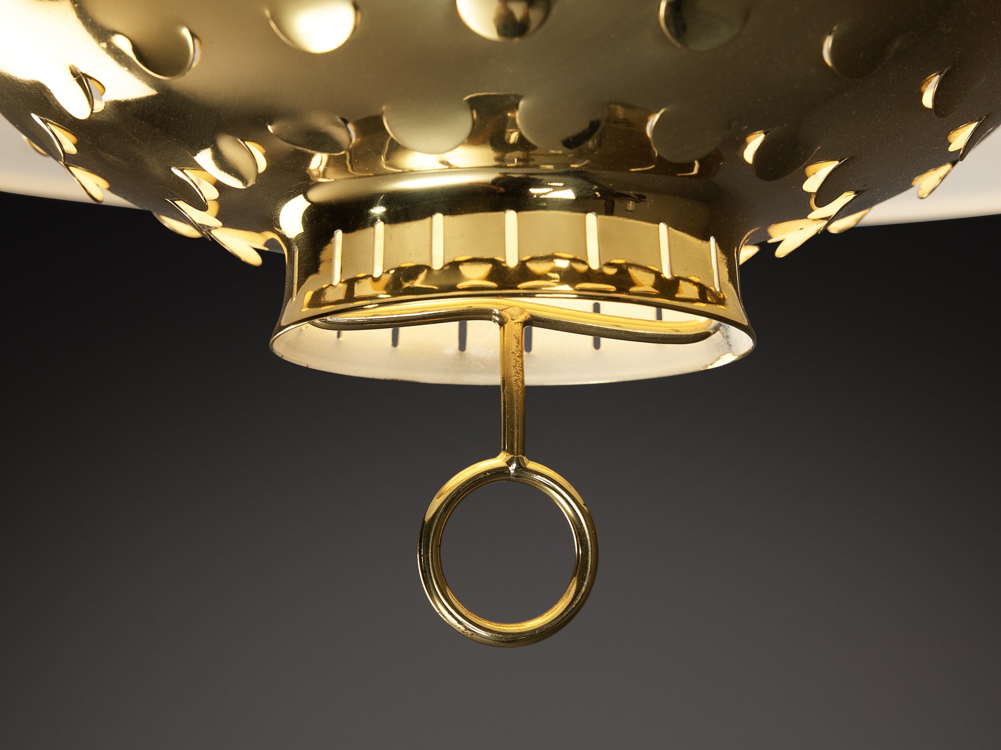 Boréns Swedish Pendant Light in Brass with Counterweight Lighting Morentz
