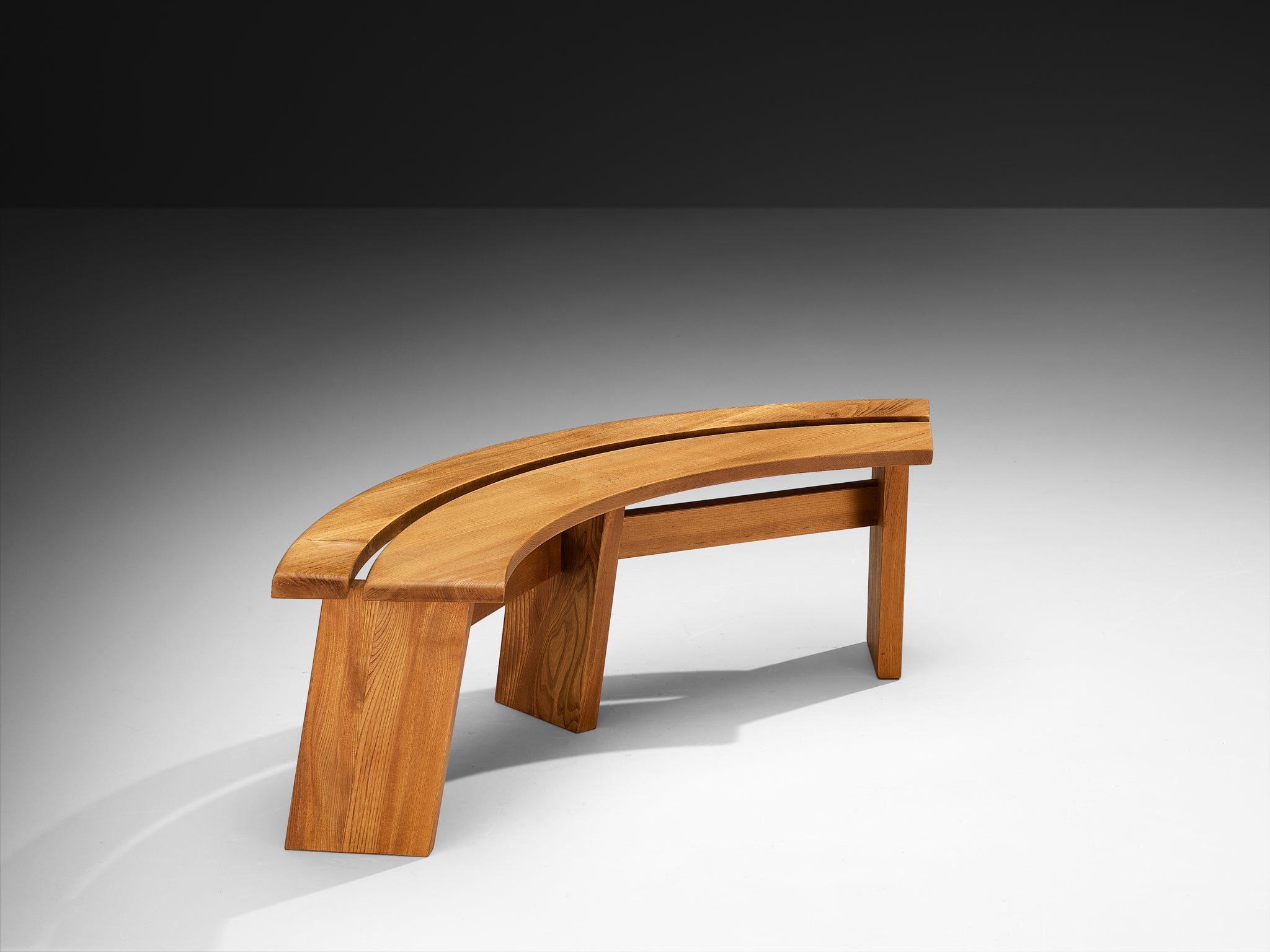 Early Pierre Chapo 'S38A' Benches in Solid Elm