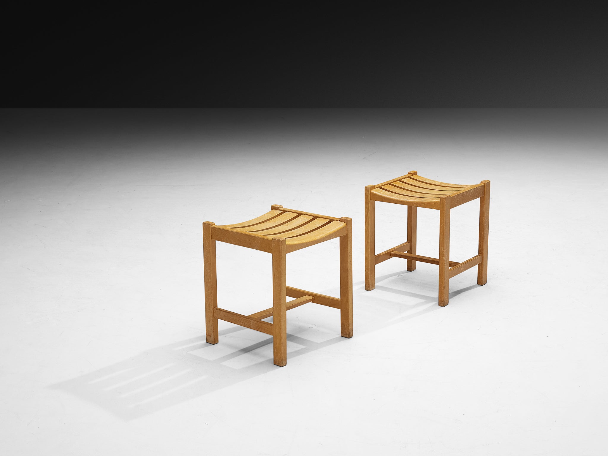 Stools in Blonde Wood