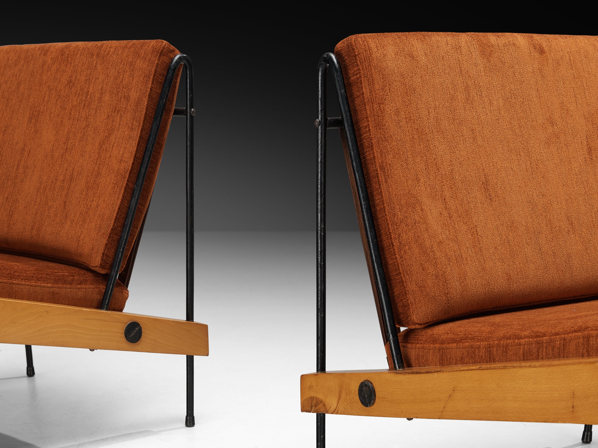 Rare Equipo 57 for Darro Pair of ‘Córdoba’ Lounge Chairs Seating Morentz