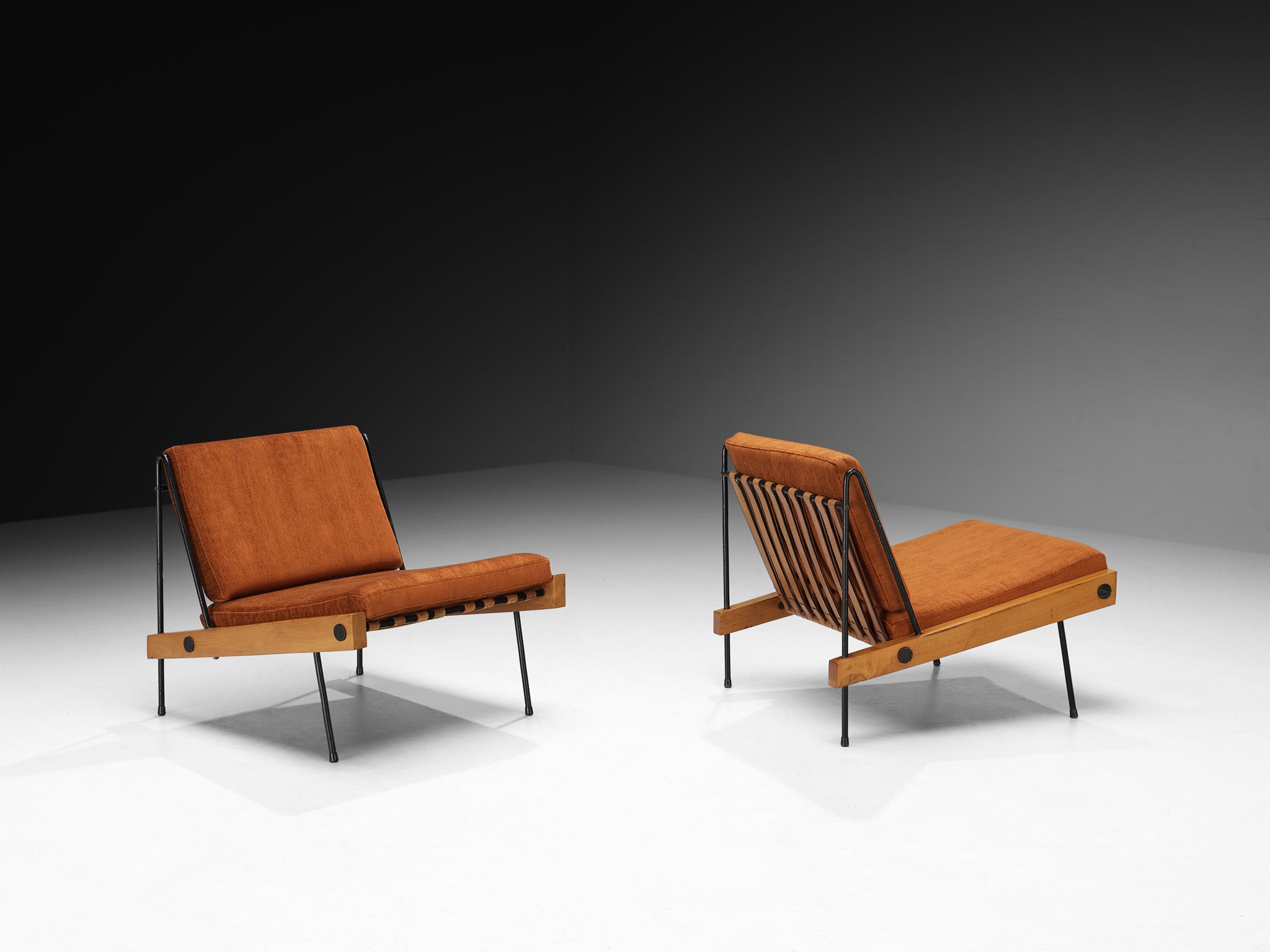 Rare Equipo 57 for Darro Pair of ‘Córdoba’ Lounge Chairs Seating Morentz