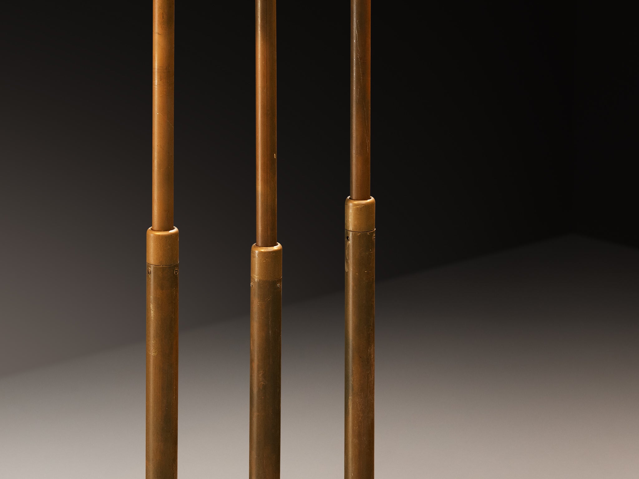 Rare Giuseppe Ostuni for O-Luce ’339/3’ Three-Armed Floor Lamp Lighting Morentz