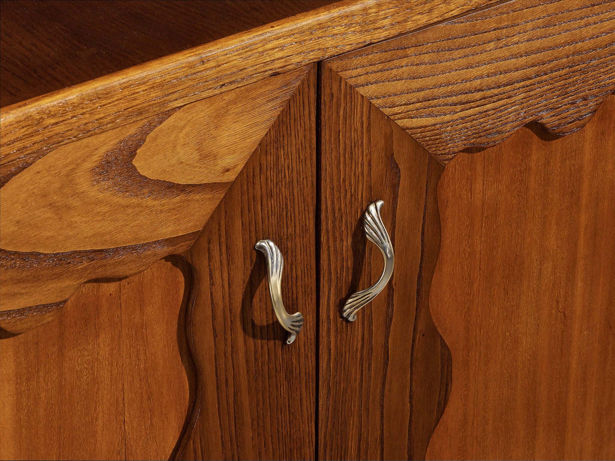 Sizeable Italian Art Deco Sideboard in Wood 270 cm/106 in Wide Case pieces and storage cabinets Morentz