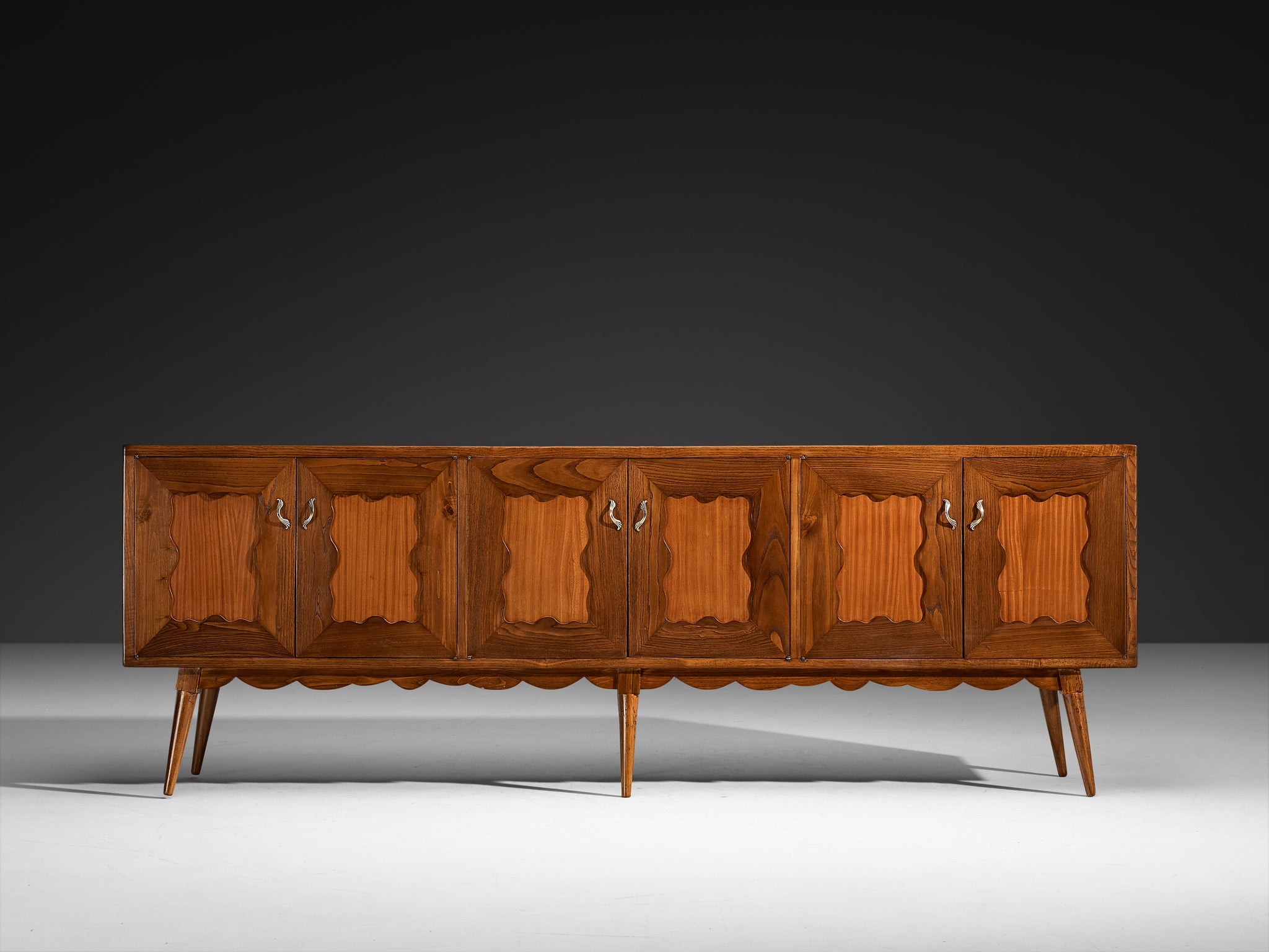 Sizeable Italian Art Deco Sideboard in Wood 270 cm/106 in Wide Case pieces and storage cabinets Morentz