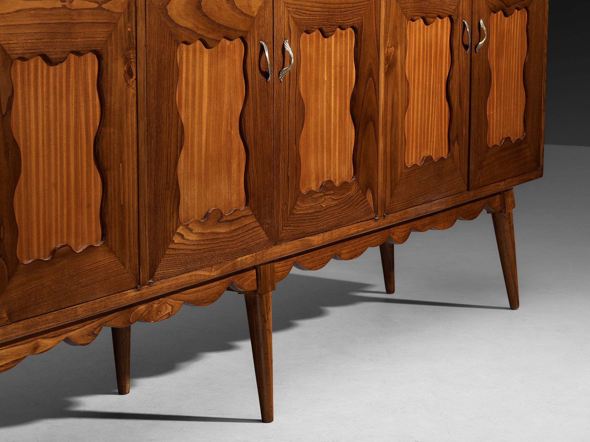 Sizeable Italian Art Deco Sideboard in Wood 270 cm/106 in Wide Case pieces and storage cabinets Morentz