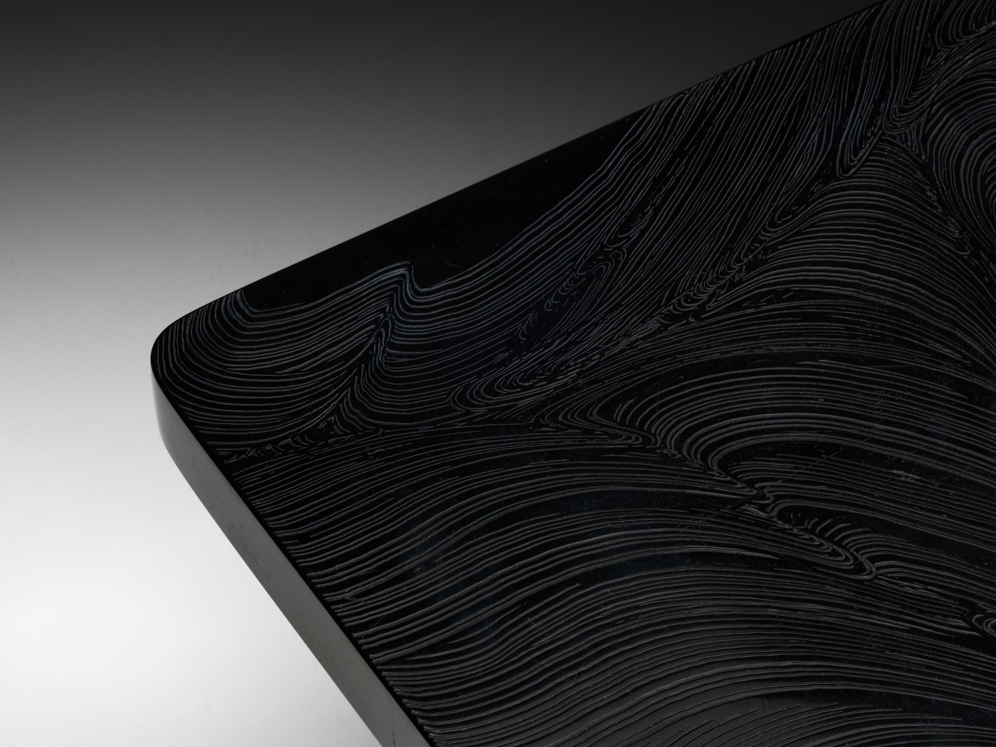 Jean Claude Dresse Coffee Table in Dark Resin Tables Morentz