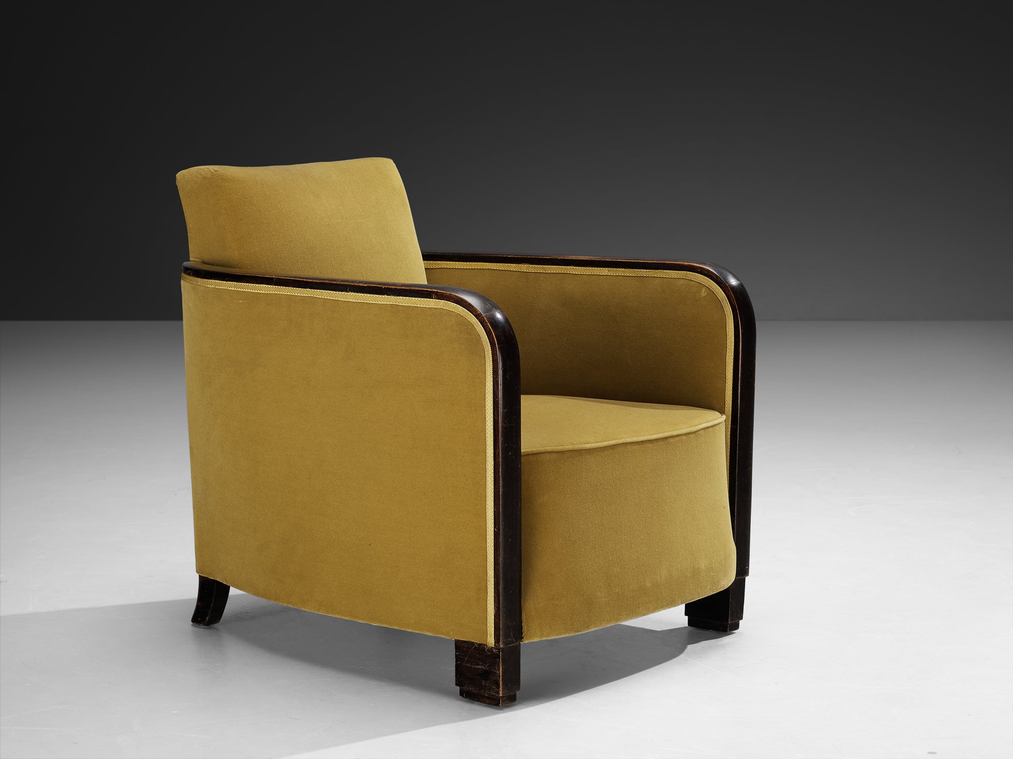 Rare Maison Soubrier Pair of Late 1920s Art Deco Armchairs Seating Morentz