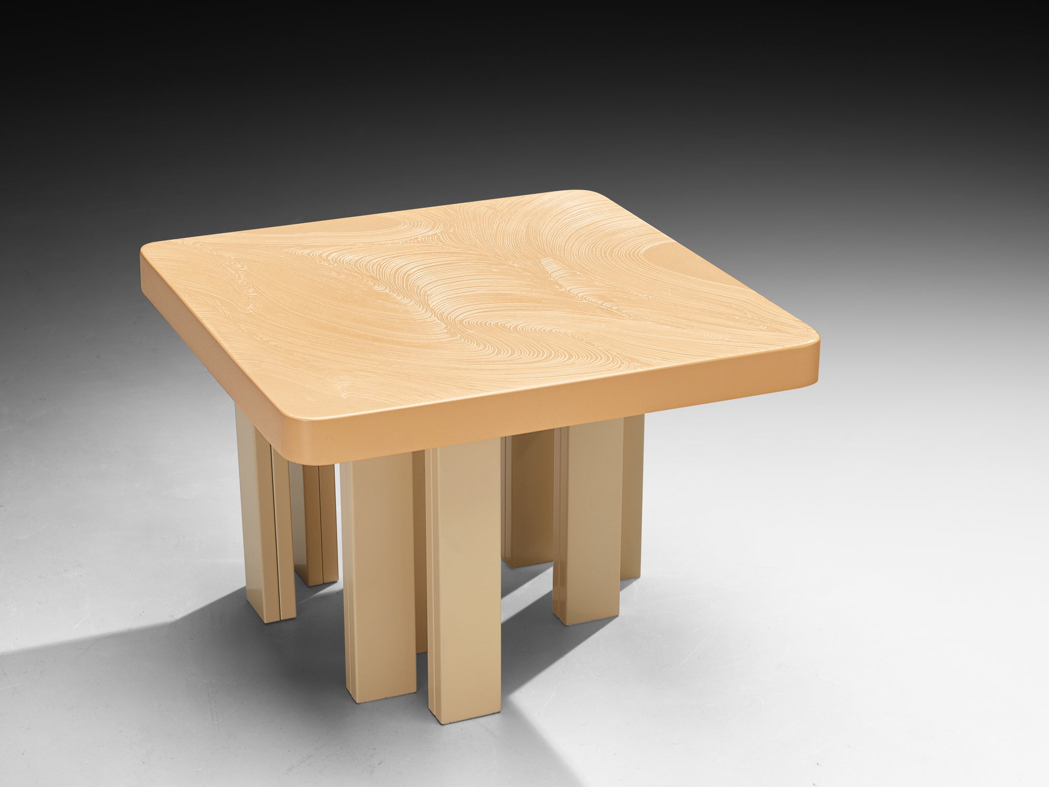 Jean Claude Dresse Side Tables in Off-White Resin Tables Morentz