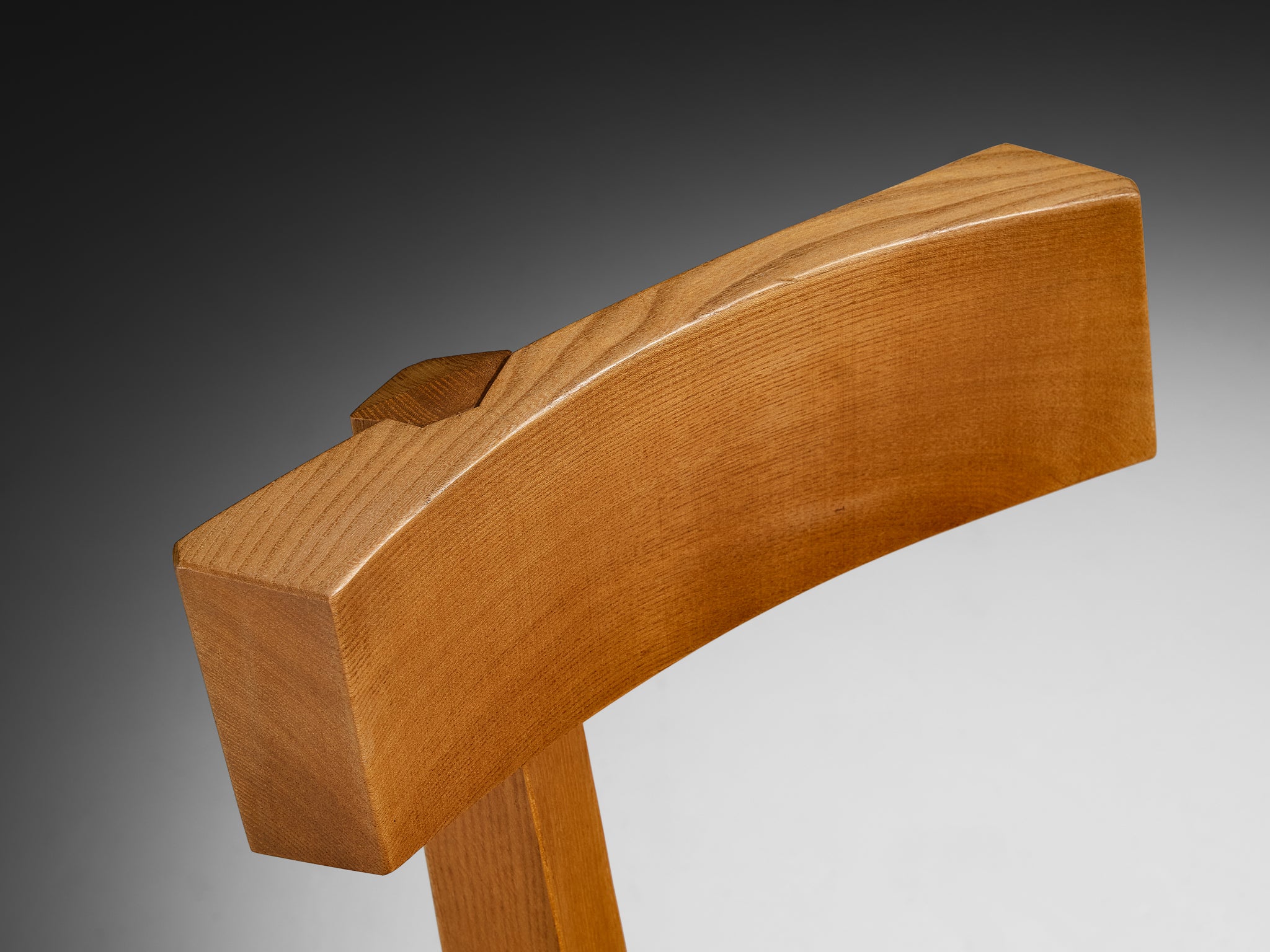 Pierre Chapo Sculptural 'S34' Chair in Elm