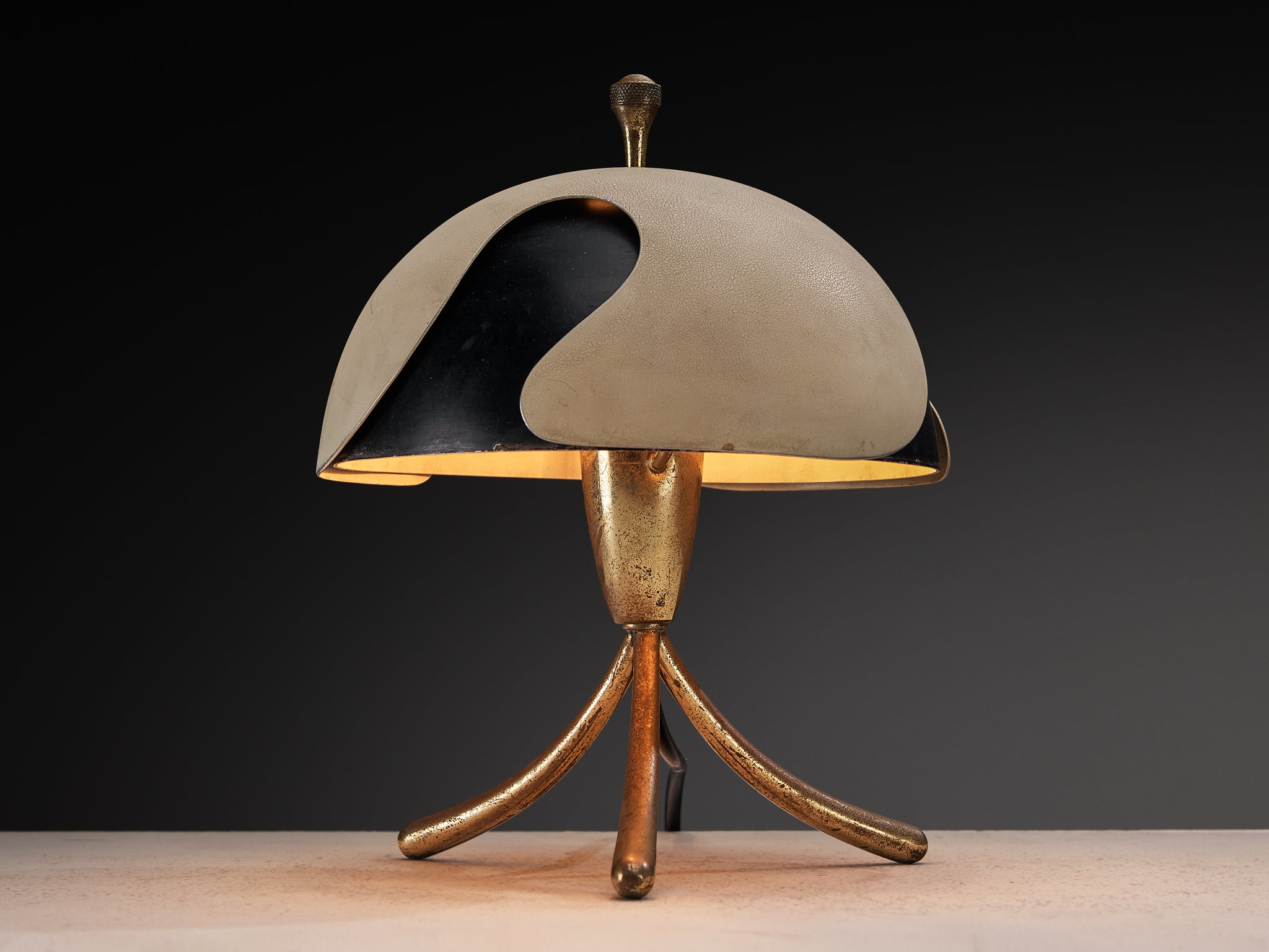 Angelo Lelii for Arredoluce Rare Pair of Table Lamps Lighting Morentz