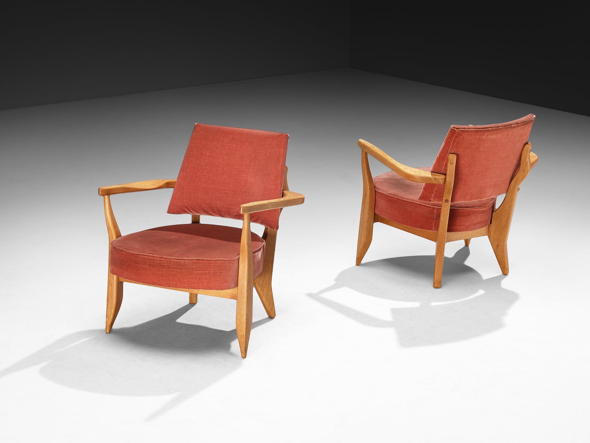 Guillerme & Chambron for Votre Maison 'Mortagne' Lounge Chairs Seating Morentz