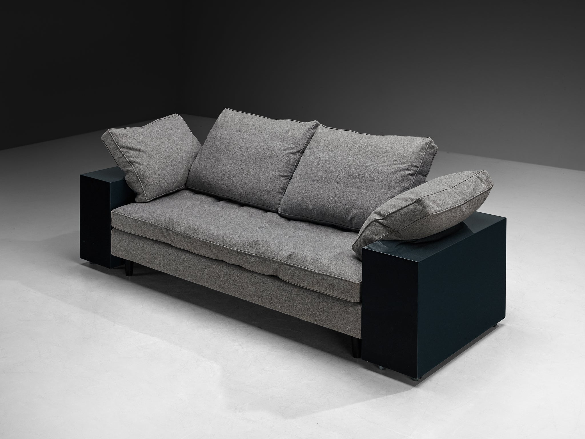 Eileen Gray 'Lota' Sofa in High Gloss Lacquered Wood Seating Morentz