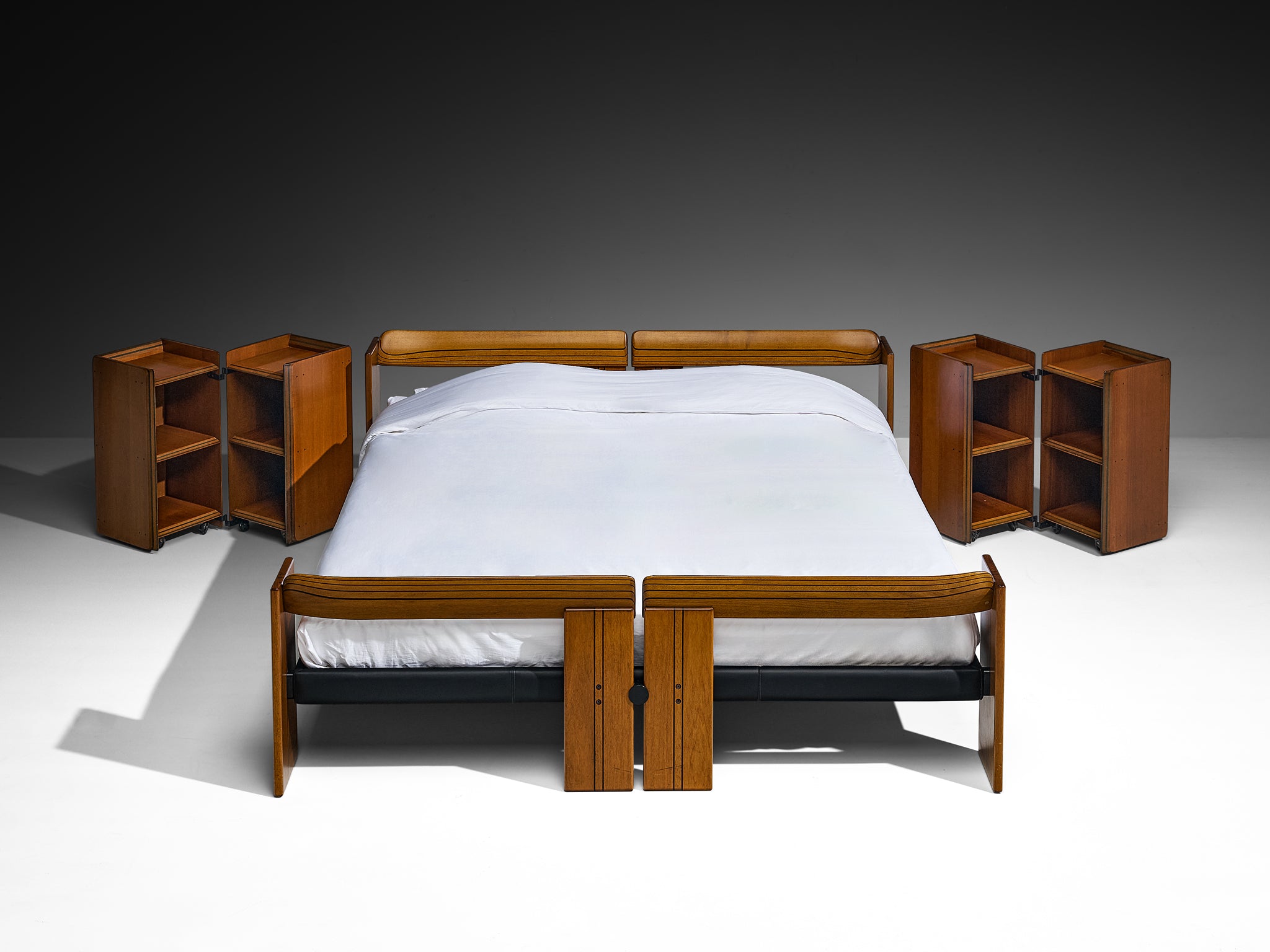 Afra & Tobia Scarpa for Maxalto Artona King Bed with Nightstands More Furniture and Collectibles Morentz