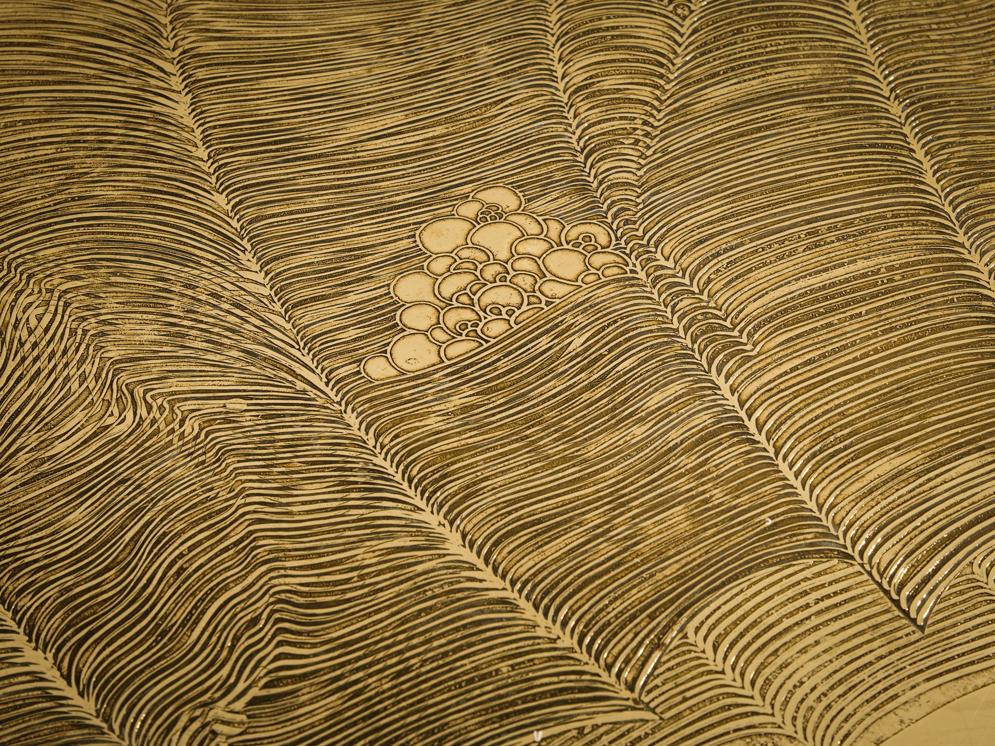 Armand Jonckers Monumental Engraved Brass Coffee Table Tables Morentz