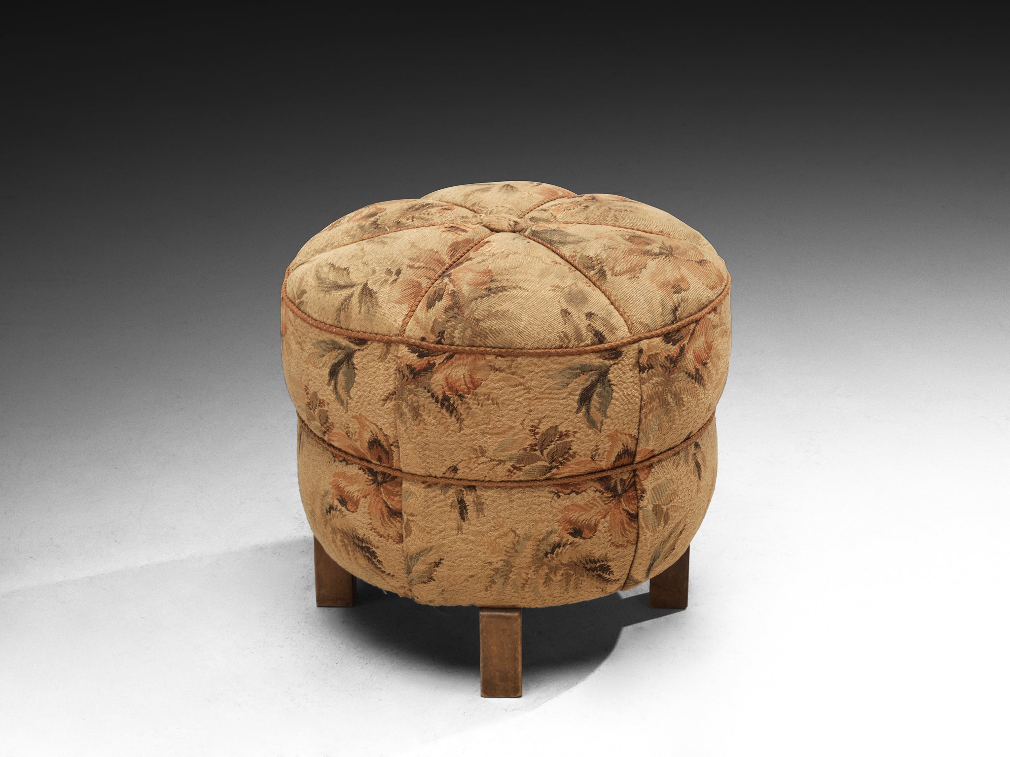 Jindrich Halabala Stools in Decorative Upholstery Seating Morentz
