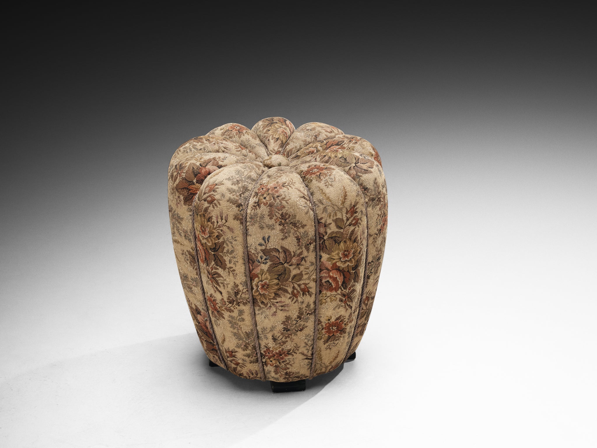 Jindrich Halabala Stools in Decorative Upholstery Seating Morentz