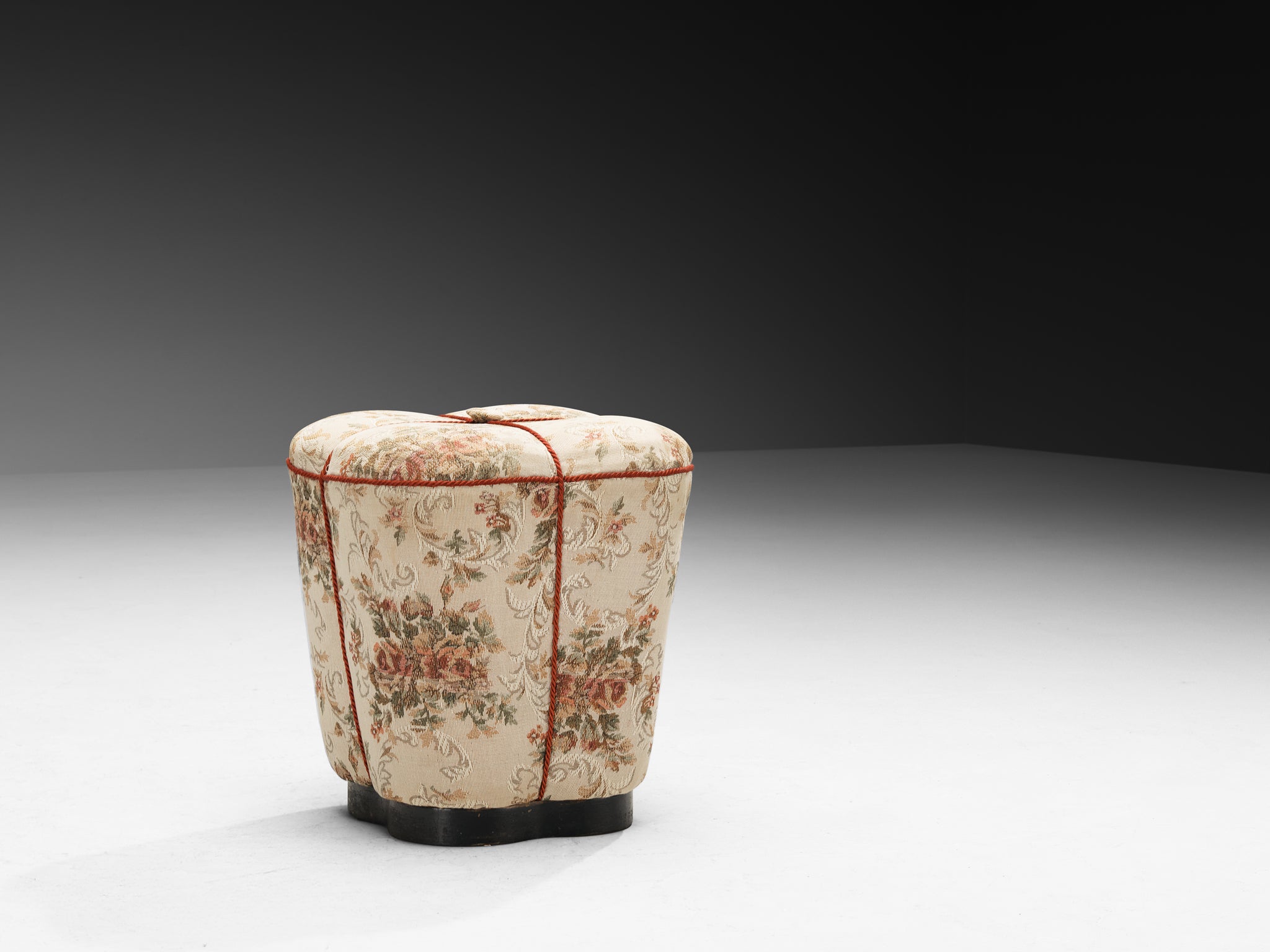 Jindrich Halabala Stools in Decorative Upholstery Seating Morentz