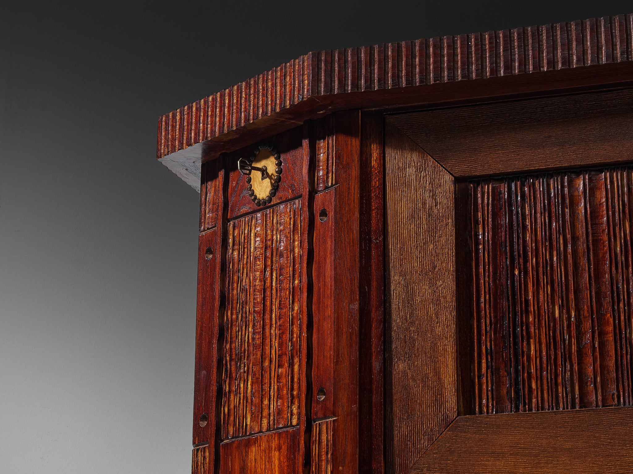 Ernesto Valabrega for Vittorio Valabrega Cabinet in Oak Case pieces and storage cabinets Morentz