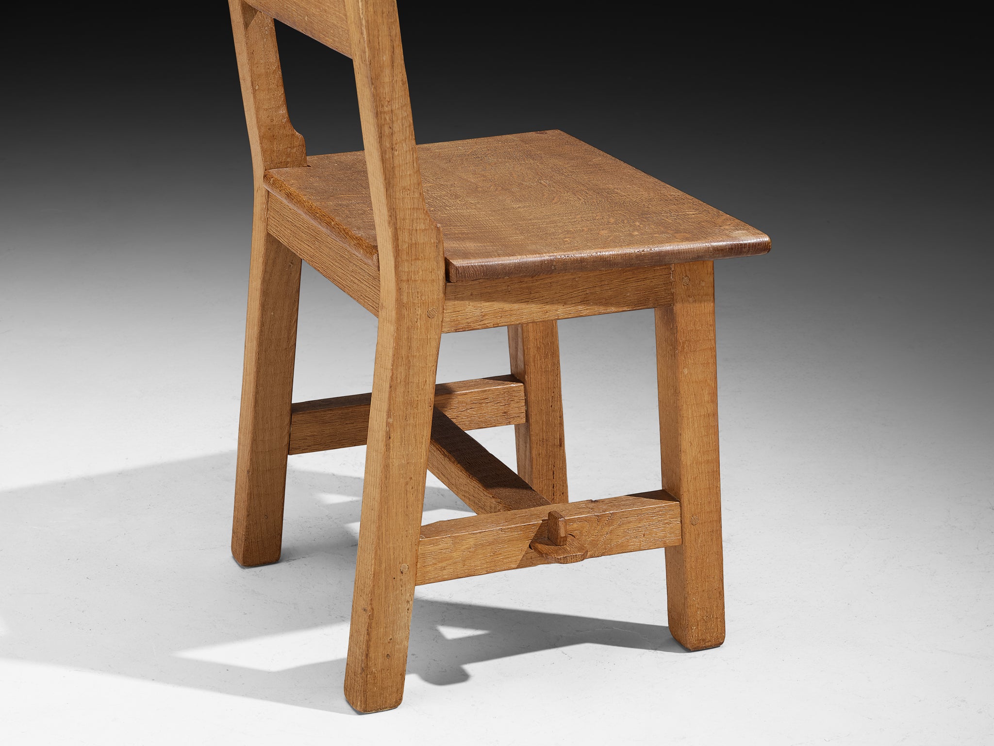 Artisanal Mid-Century Dining Chairs in Oak Seating Morentz