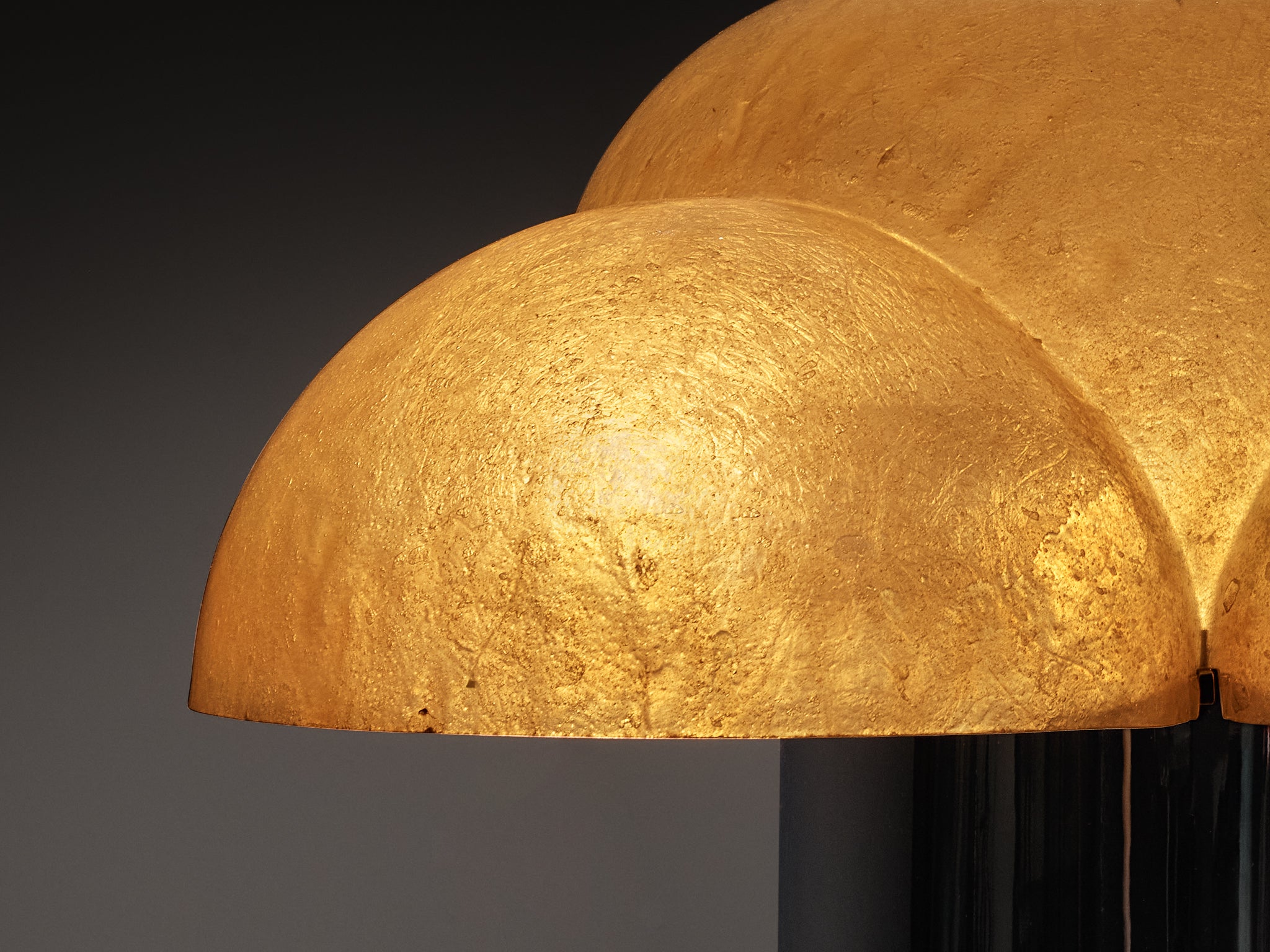 Gianemilio, Piero and Anna Monti for Candle 'Luna' Table Lamp in Fiberglass Lighting Morentz