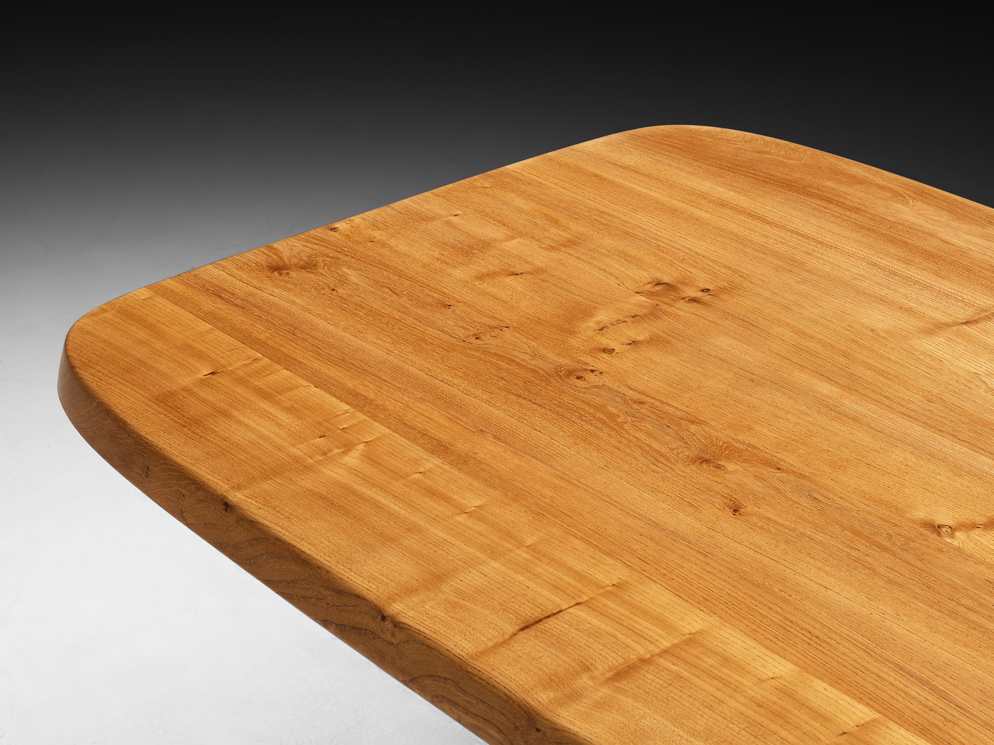 Early Pierre Chapo Dining Table Model 'Aban T35B' in Solid Elm Tables Morentz