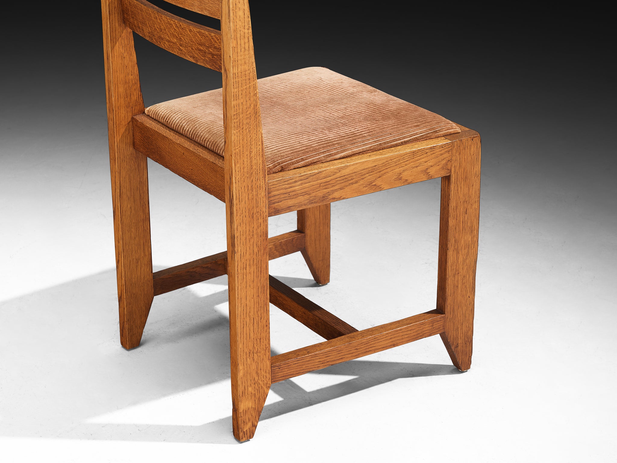 Hendrik Wouda for H. Pander & Zn Set of Four Chairs in Oak Seating Morentz