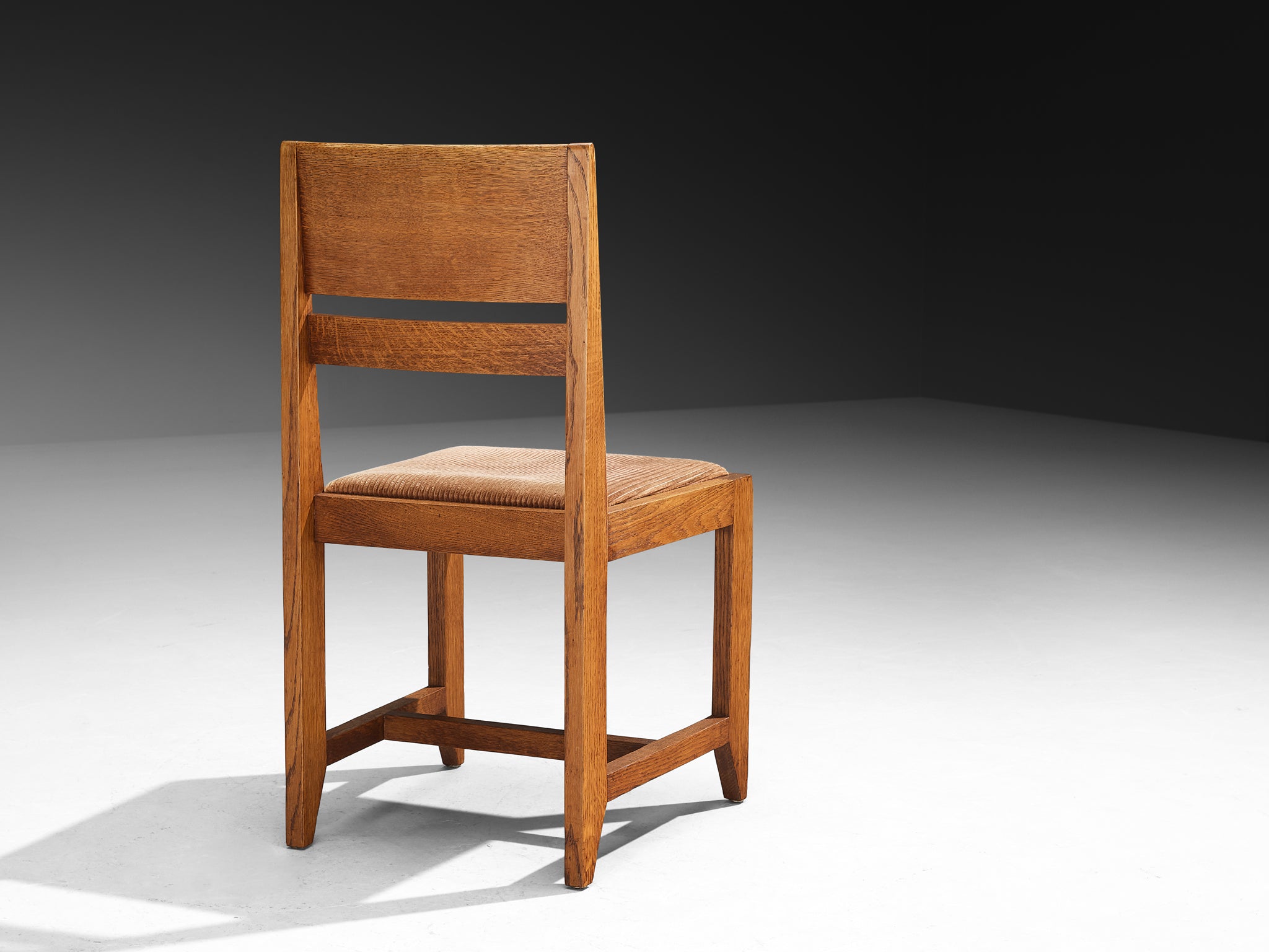 Hendrik Wouda for H. Pander & Zn Set of Four Chairs in Oak Seating Morentz