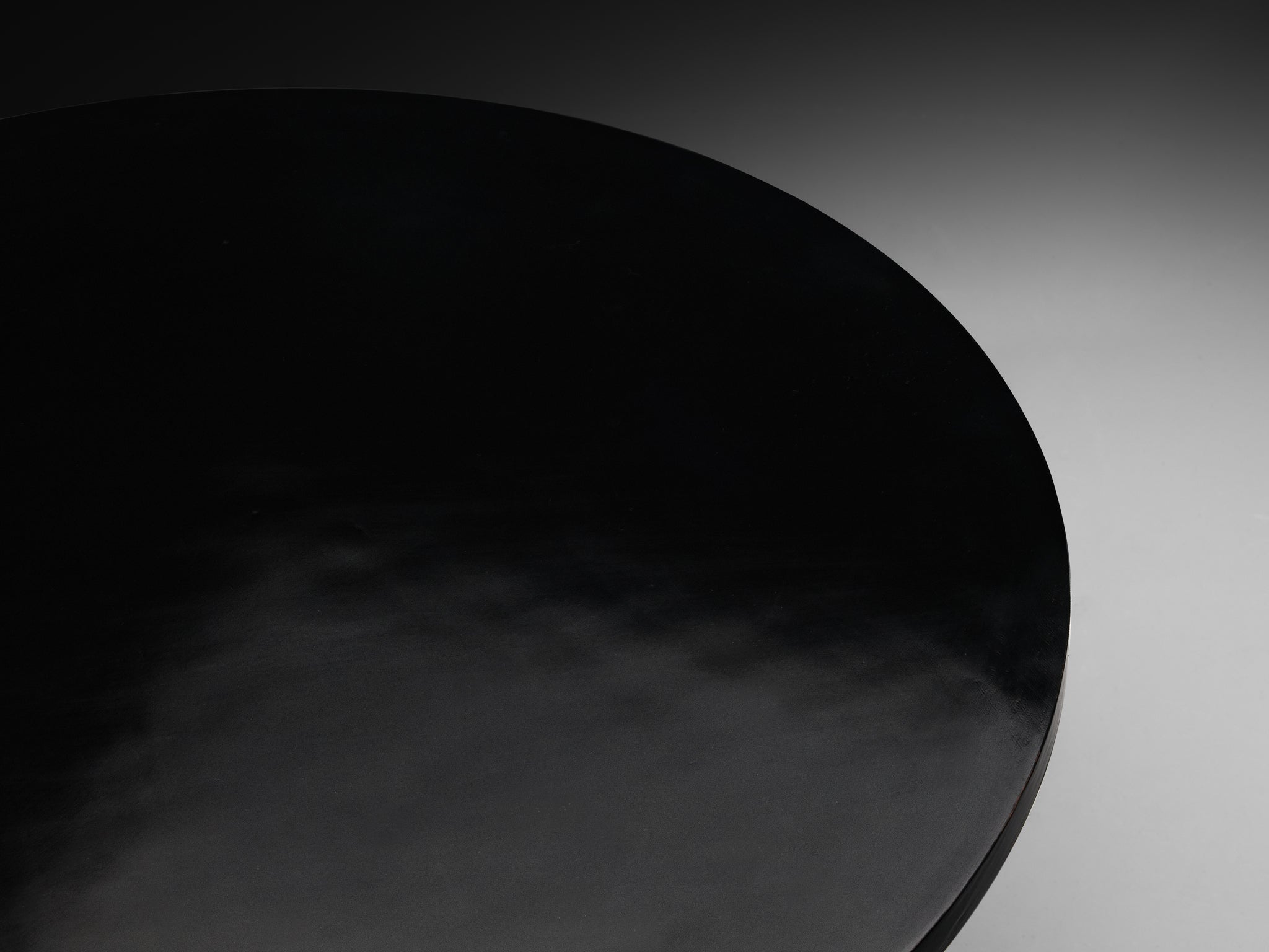 Dutch Art Deco Tiered Coffee Table in Black Lacquered Wood Tables Morentz