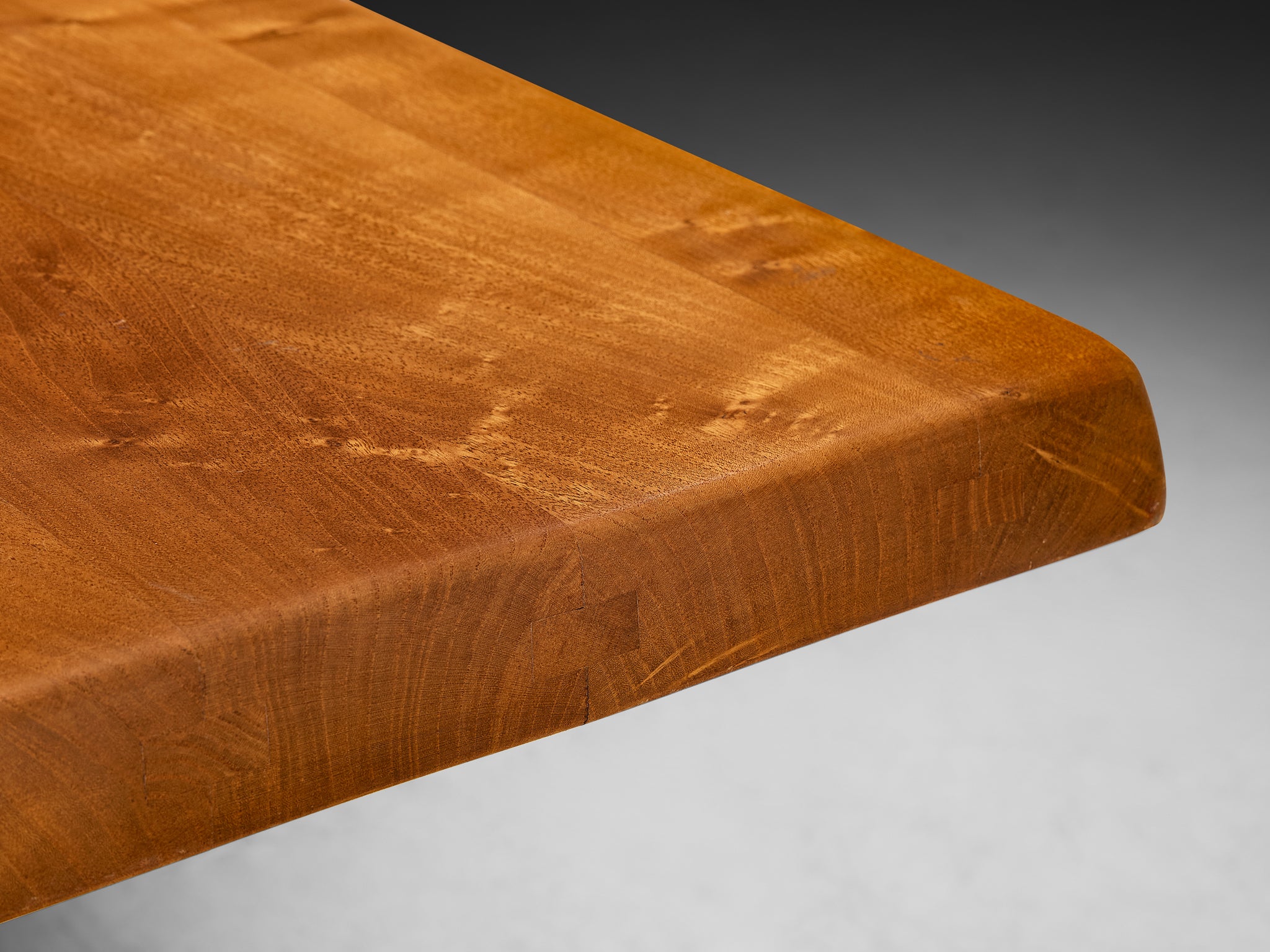 Early Pierre Chapo Dining Table 'T14D' in Solid Elm