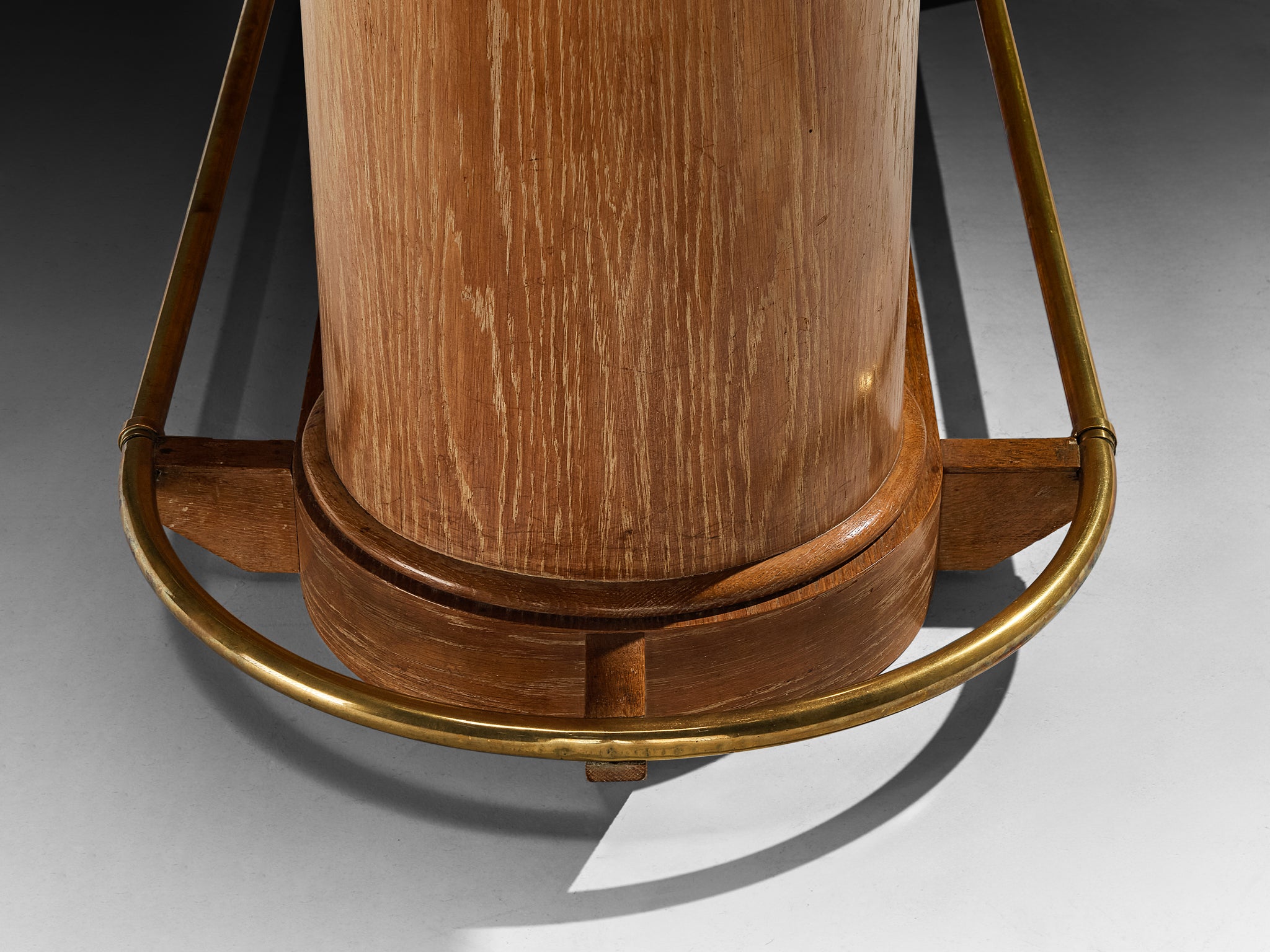 Francisque Chaleyssin French Art Deco Dining Table in Cerused Oak Tables Morentz