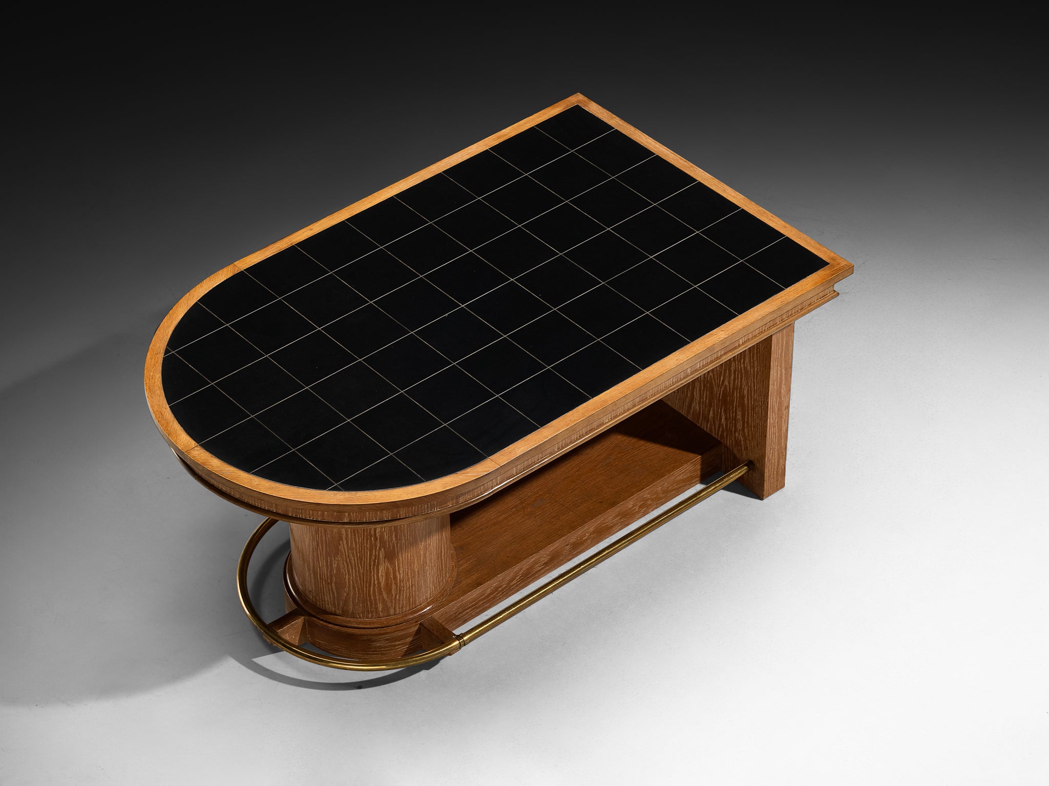 Francisque Chaleyssin French Art Deco Dining Table in Cerused Oak Tables Morentz