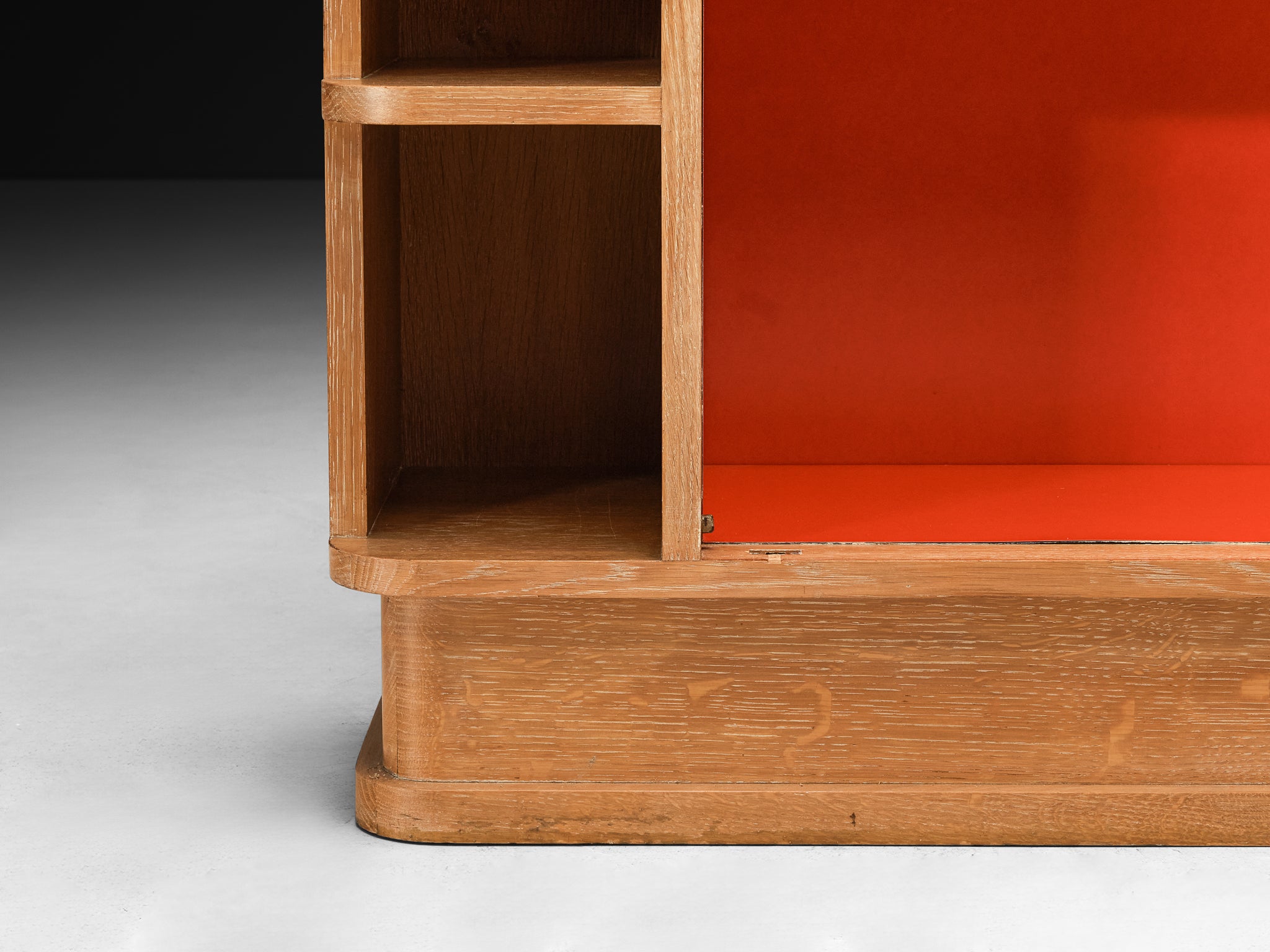 Francisque Chaleyssin French Art Deco Cabinet in Cerused Oak Case pieces and storage cabinets Morentz