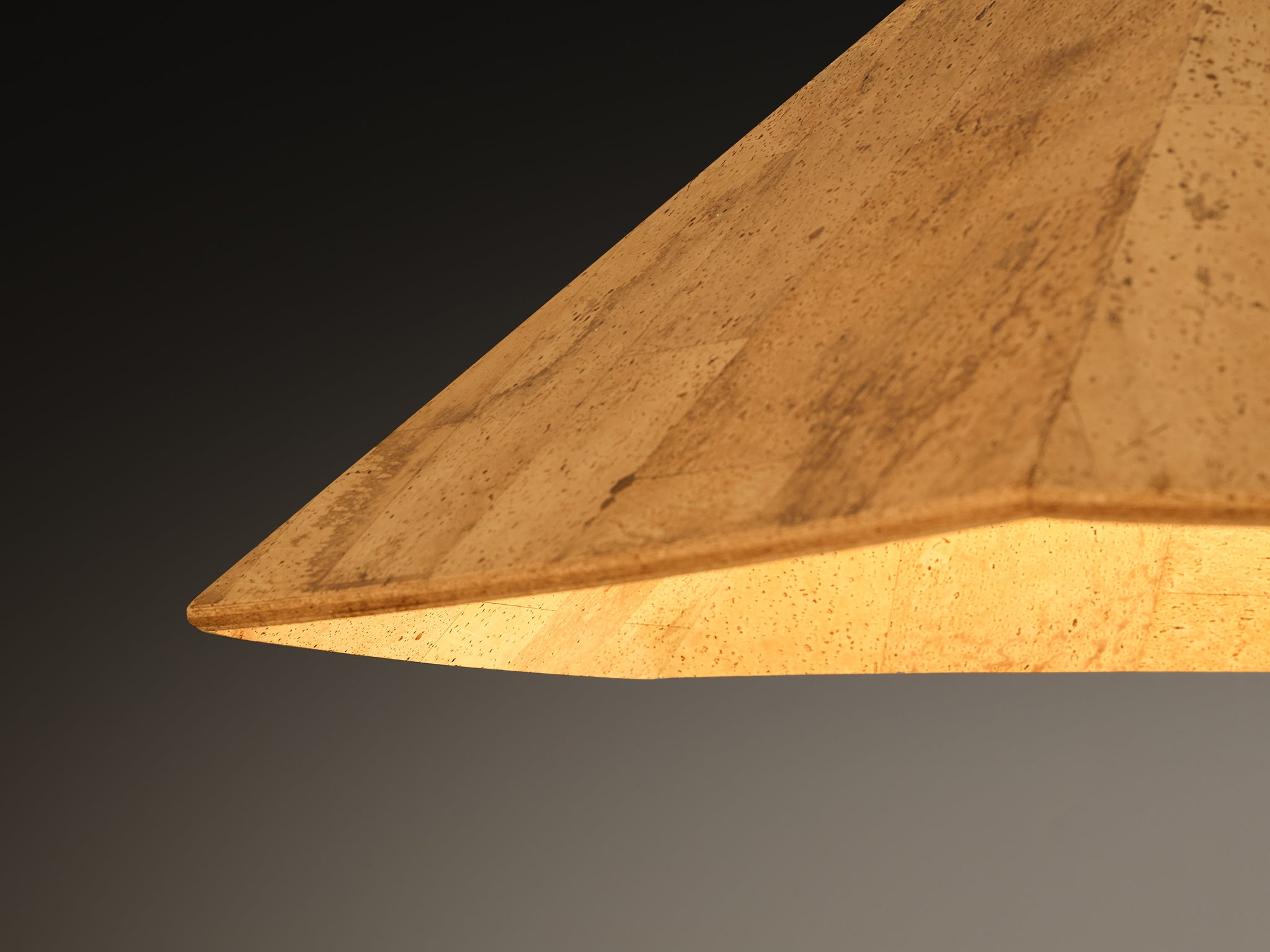 Wilhelm Zannoth for Design M ‘Zanil’ Ceiling Lamp in Cork Lighting Morentz