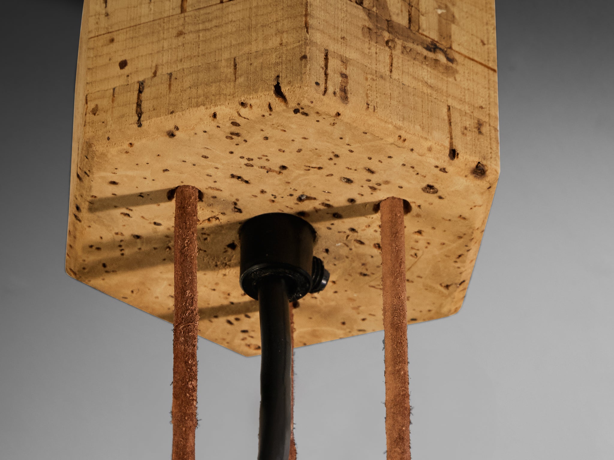 Wilhelm Zannoth for Design M ‘Zanil’ Ceiling Lamp in Cork Lighting Morentz