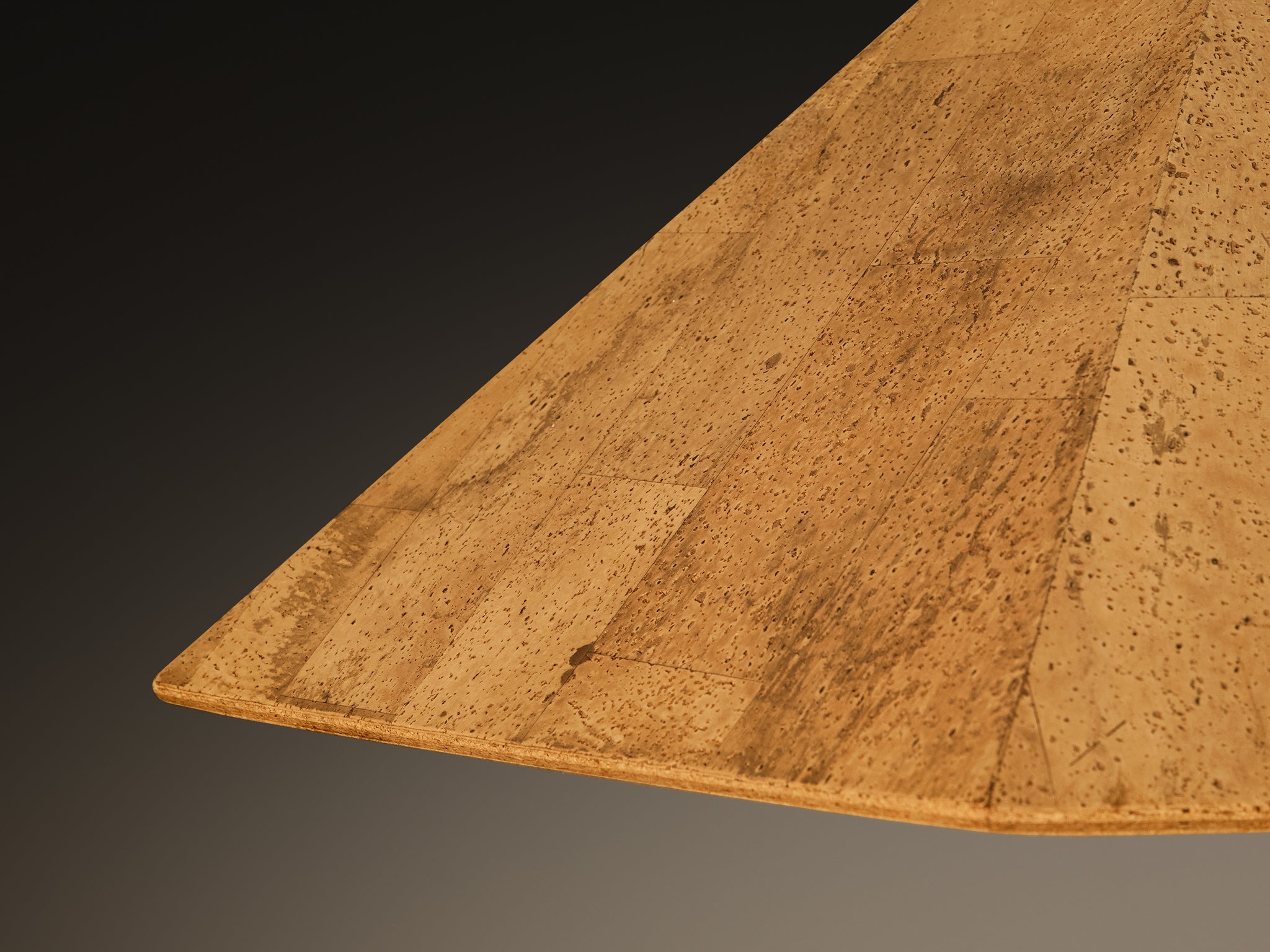 Wilhelm Zannoth for Design M ‘Zanil’ Ceiling Lamp in Cork Lighting Morentz