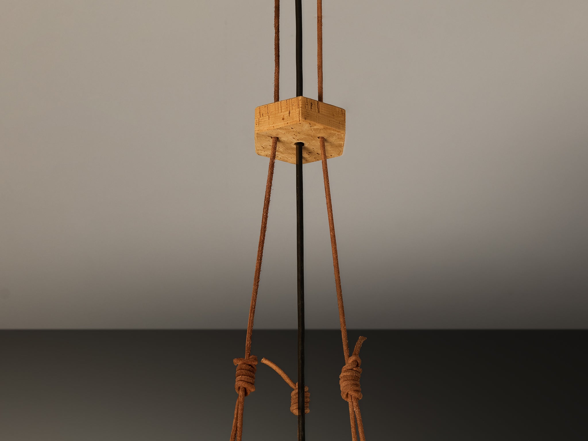 Wilhelm Zannoth for Design M ‘Zanil’ Ceiling Lamp in Cork Lighting Morentz