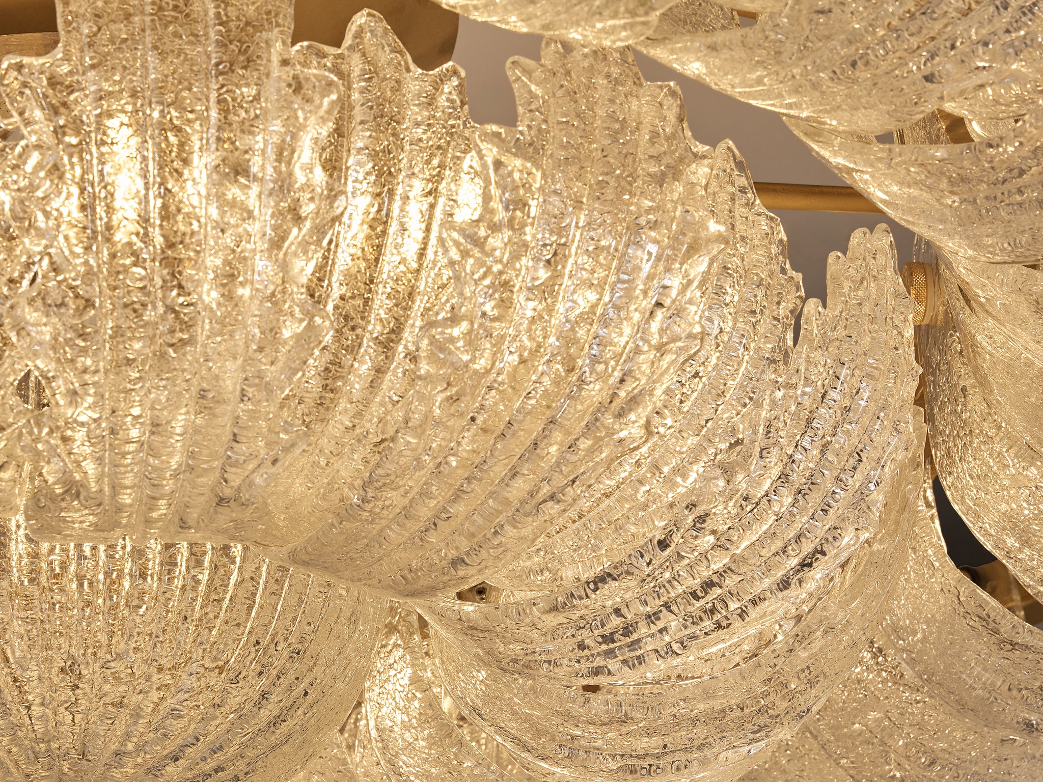 Monumental Mid-Century Italian Murano Chandelier 210cm/82.7in Wide